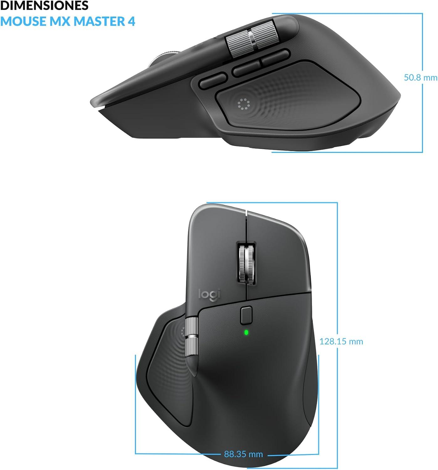 Logitech MX Master 4 Bluetooth Ergonómico — imagen 9