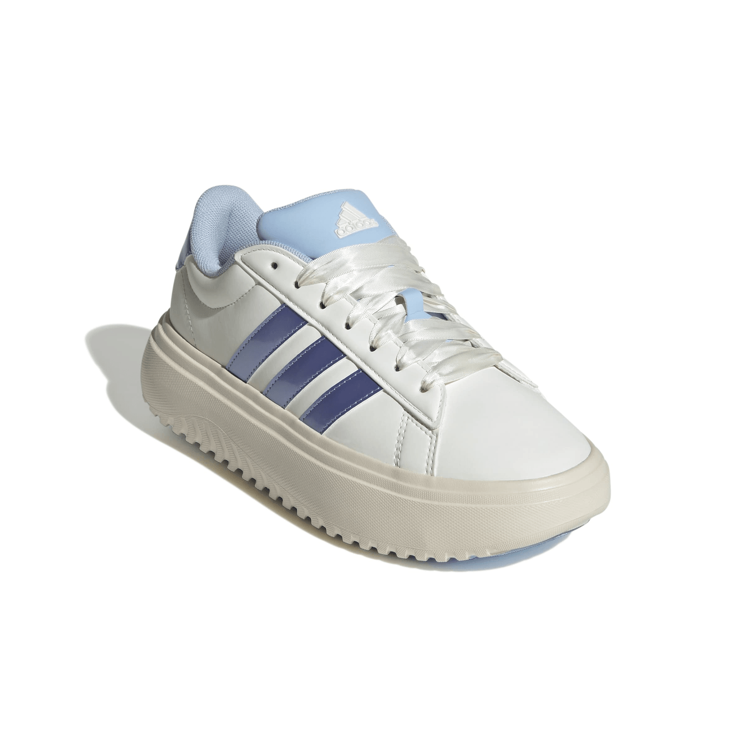 Tenis Adidas Grand Cour Dama Off White Plaforma Para Mujer — imagen 3