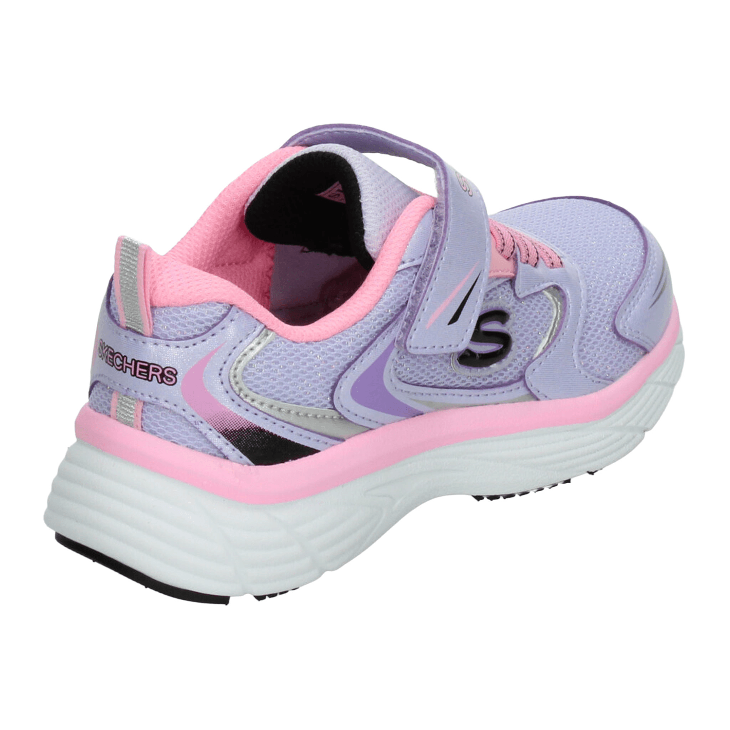 Tenis Skechers Niña Lavanda Deportivo Cinta Adhesiva Infantil T17-22 — imagen 4