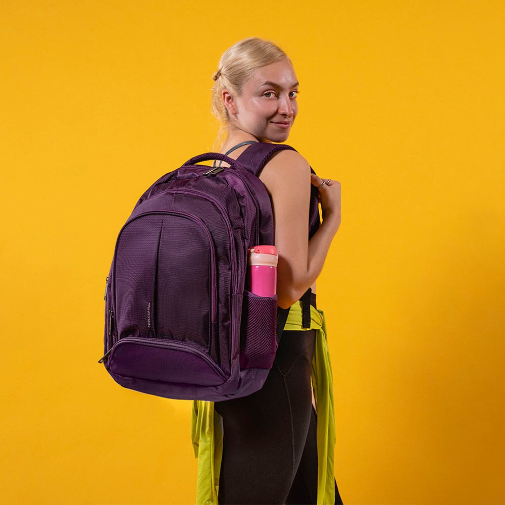 Mochila para laptop CoolCapital Bast 15.6" pulgadas Morado — imagen 20