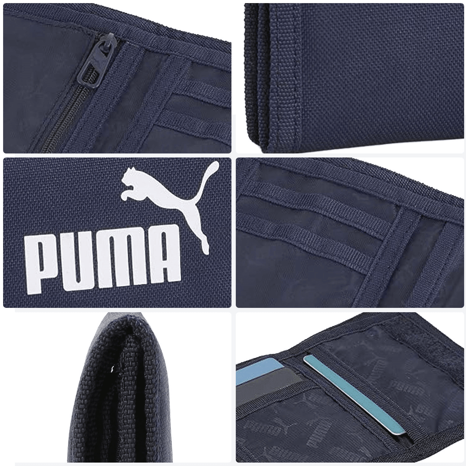 Cartera Puma Phase Hombre Casual Caballero Azul Marino — imagen 11