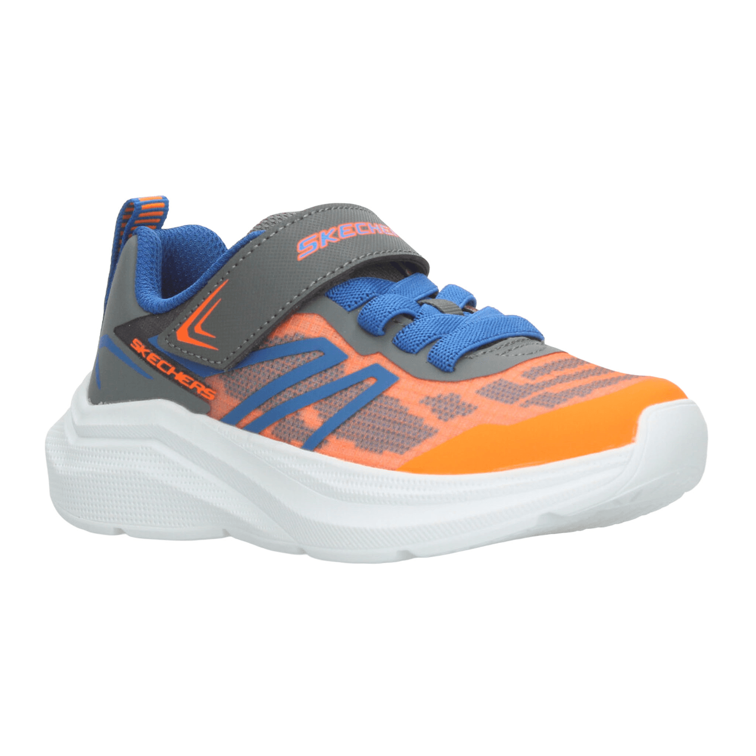 Tenis Skechers Microspec Velocity Niño Deportivo Gris Infantil T17-22 — imagen 2