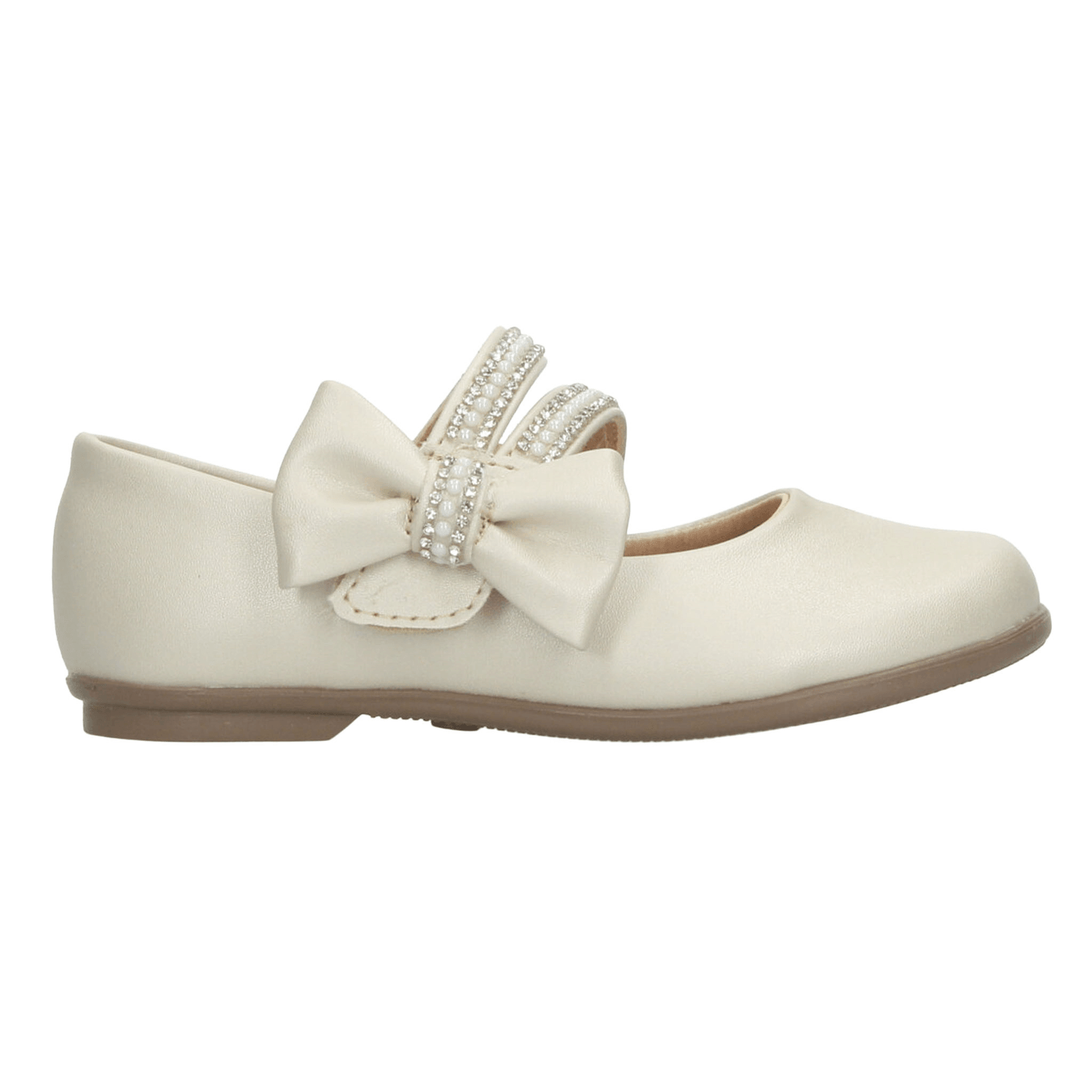 Flat Niña Vavito Beige Ceremonia Formal Infantil T15-18 — imagen 2