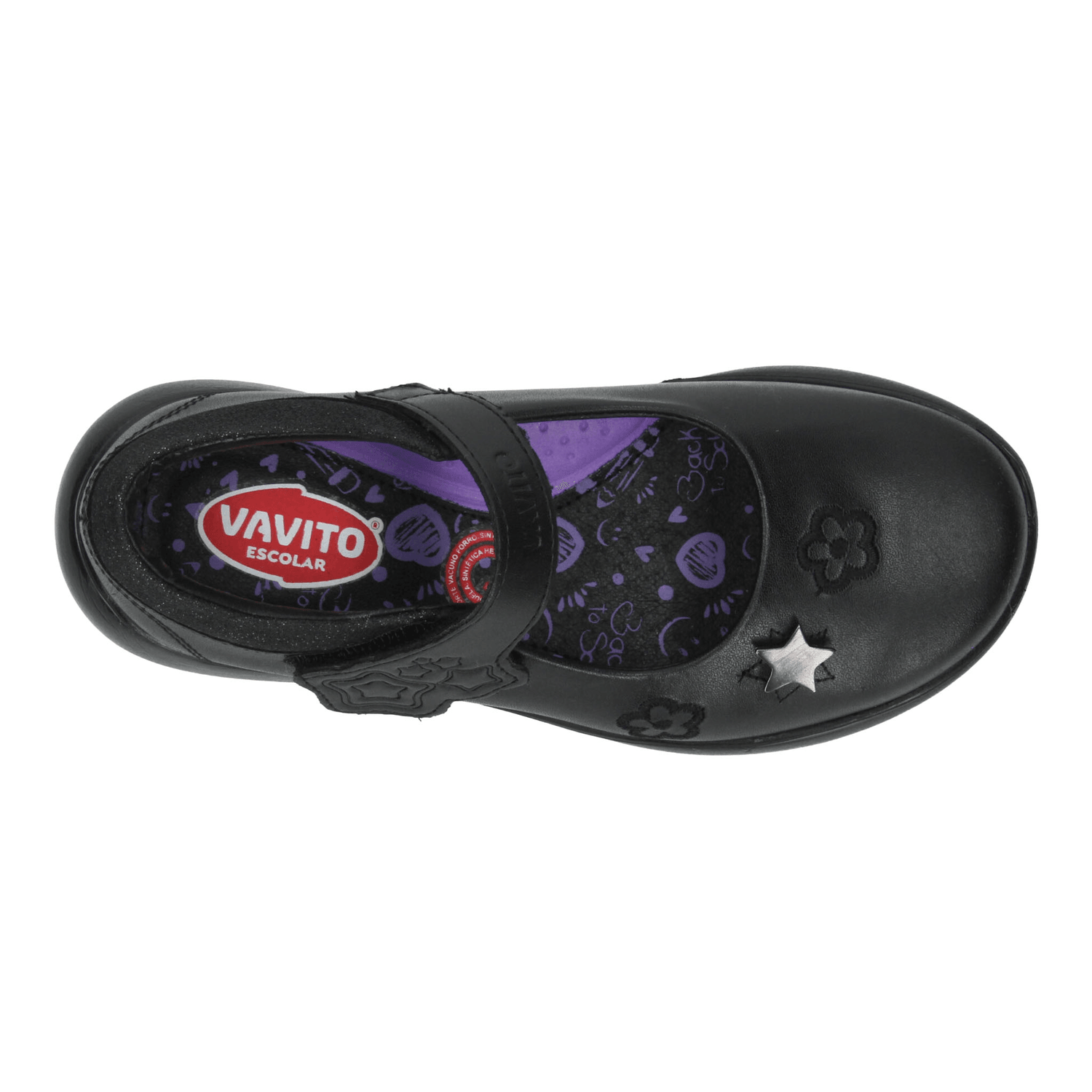 Zapato Escolar Vavito Niña Negro Escolar Infantil T22-27 — imagen 9
