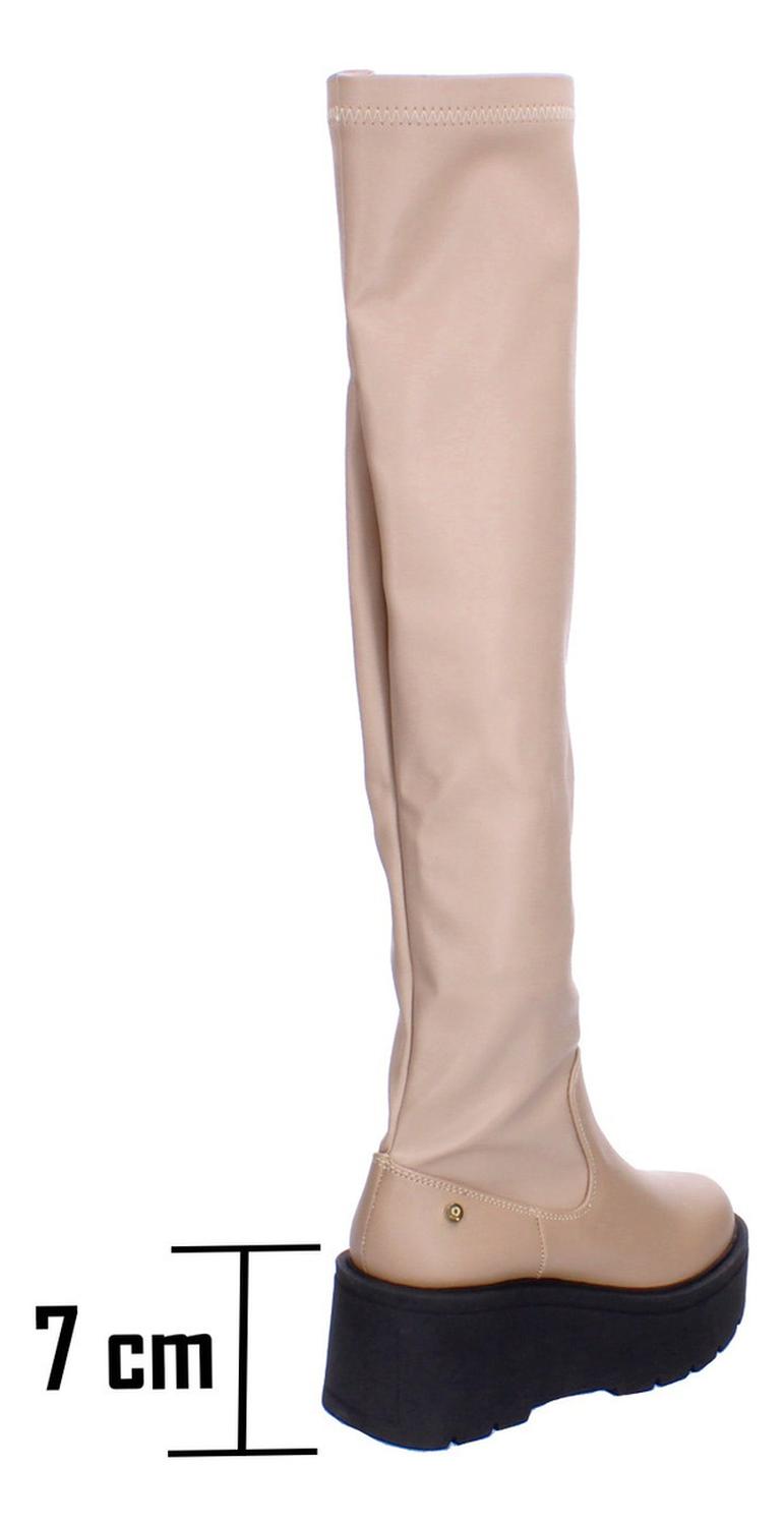 Bota Ozono Dama Casual Beige Mujer — imagen 4