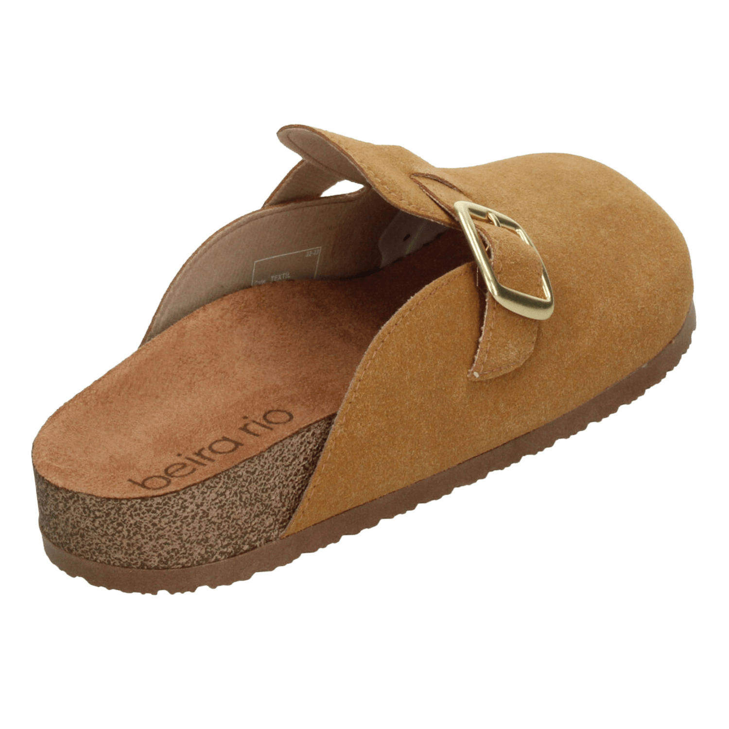 Zueco Beira Rio Dama Camel Casual Destalonado Mujer — imagen 4