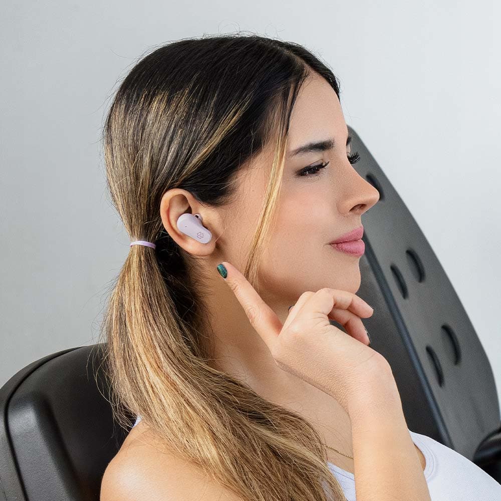 Audífonos Inalámbricos Tws One Plus STF 36hrs Uso ANC/ENC 4 Microfonos Proteccion IPX4 Rosa — imagen 9