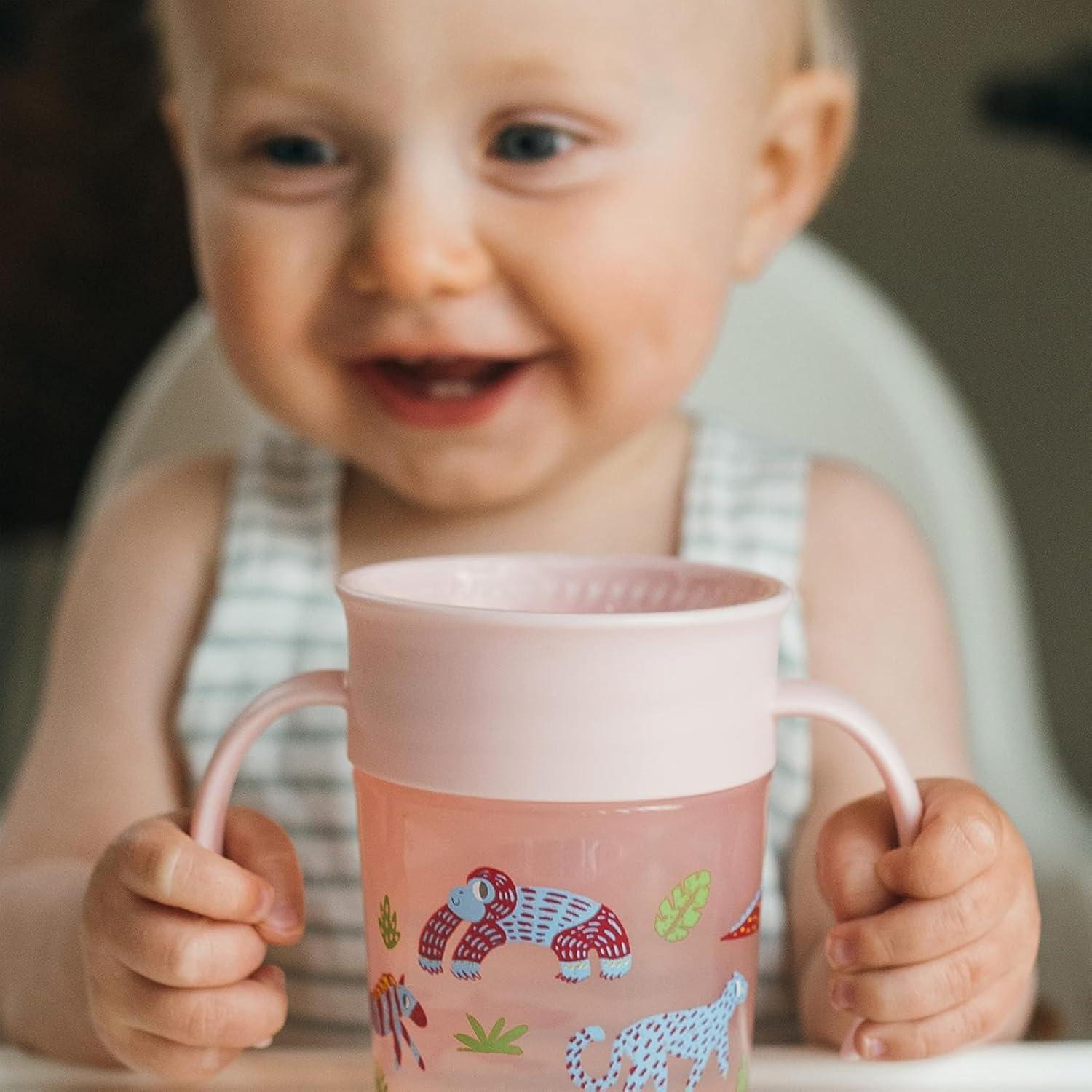 Pack 2 Vasos entrenador 7oz 360 Rosa Dr Browns Bebe 6m+ — imagen 9