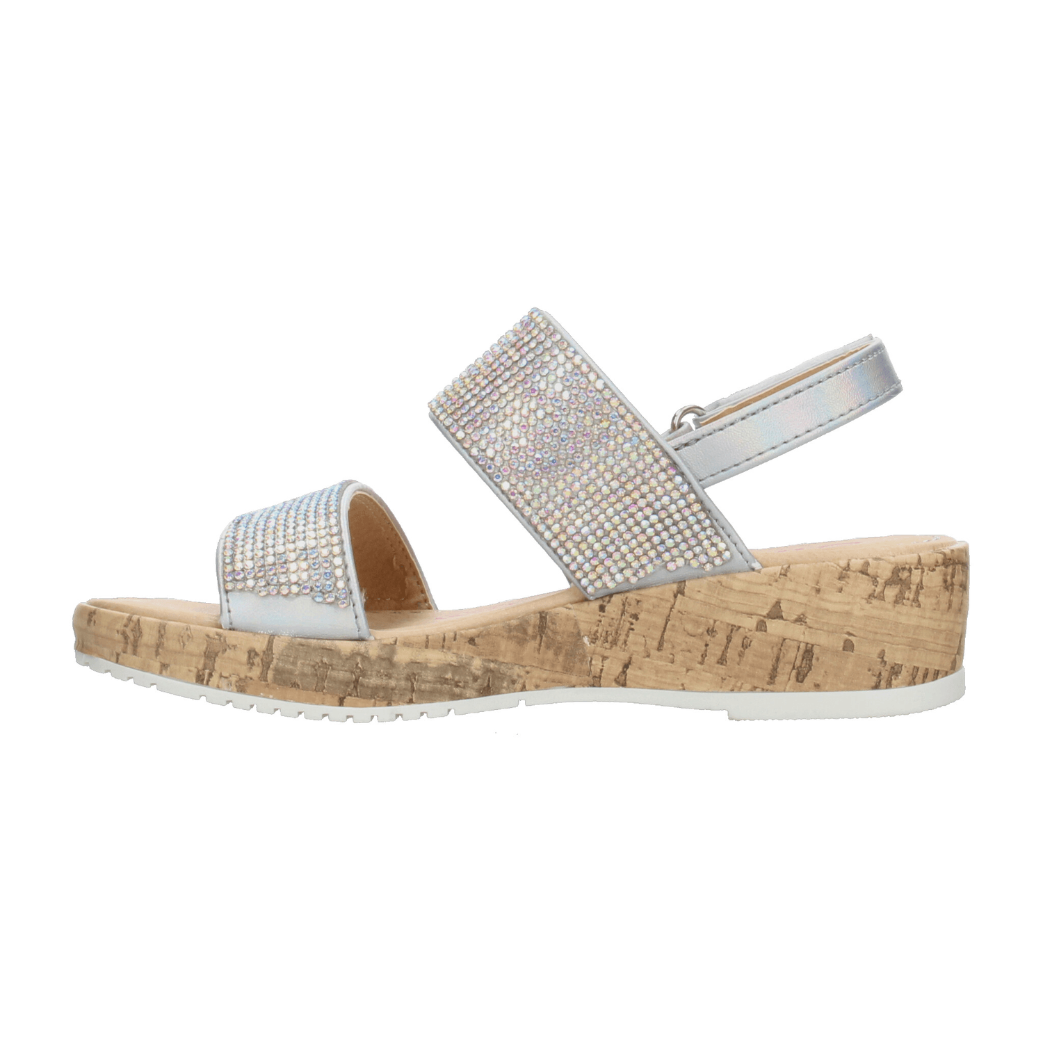 Sandalias Tropicana Niña Plataforma Casual Plateado Juvenil T22-25 — imagen 5