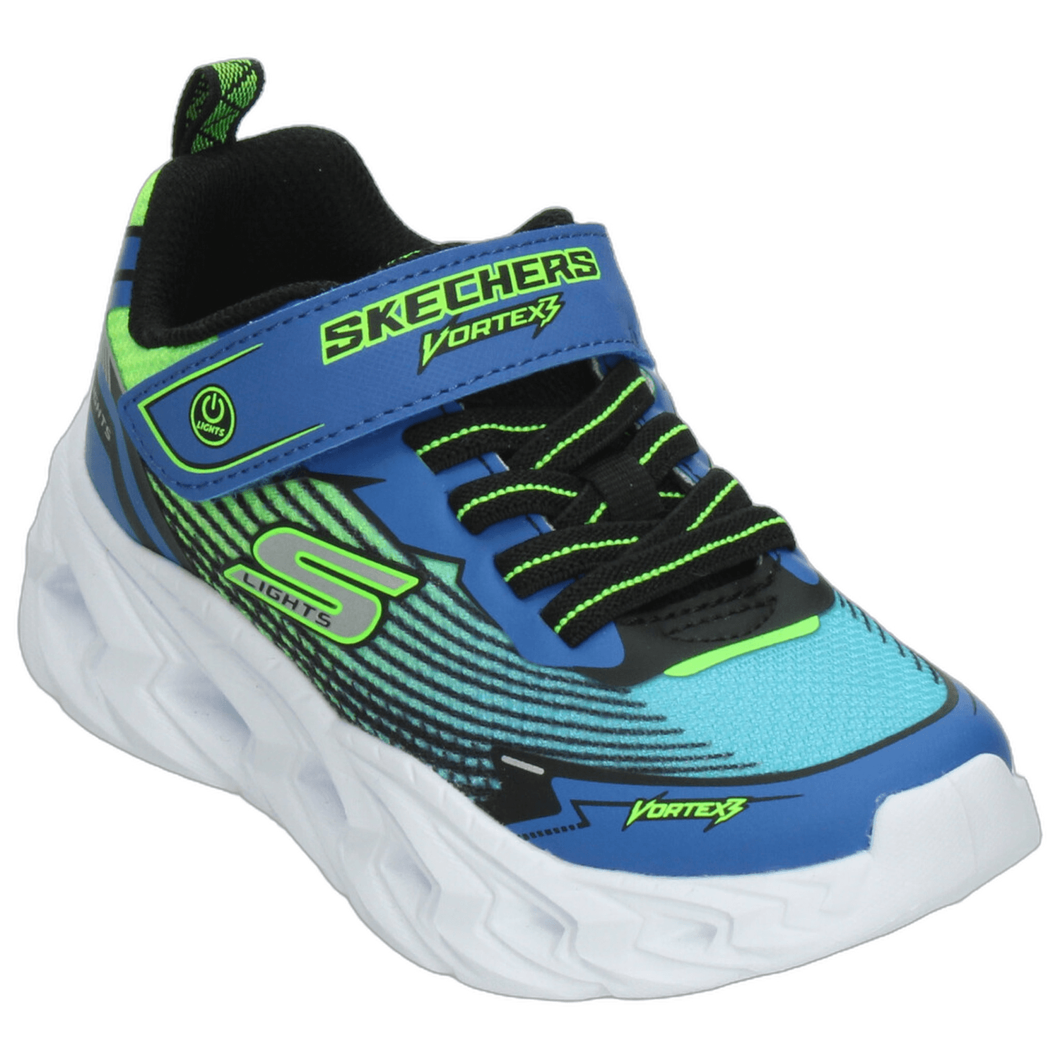 Tenis Niño Skechers S Lights Azul Casual Led Infantil T17-22 — imagen 5