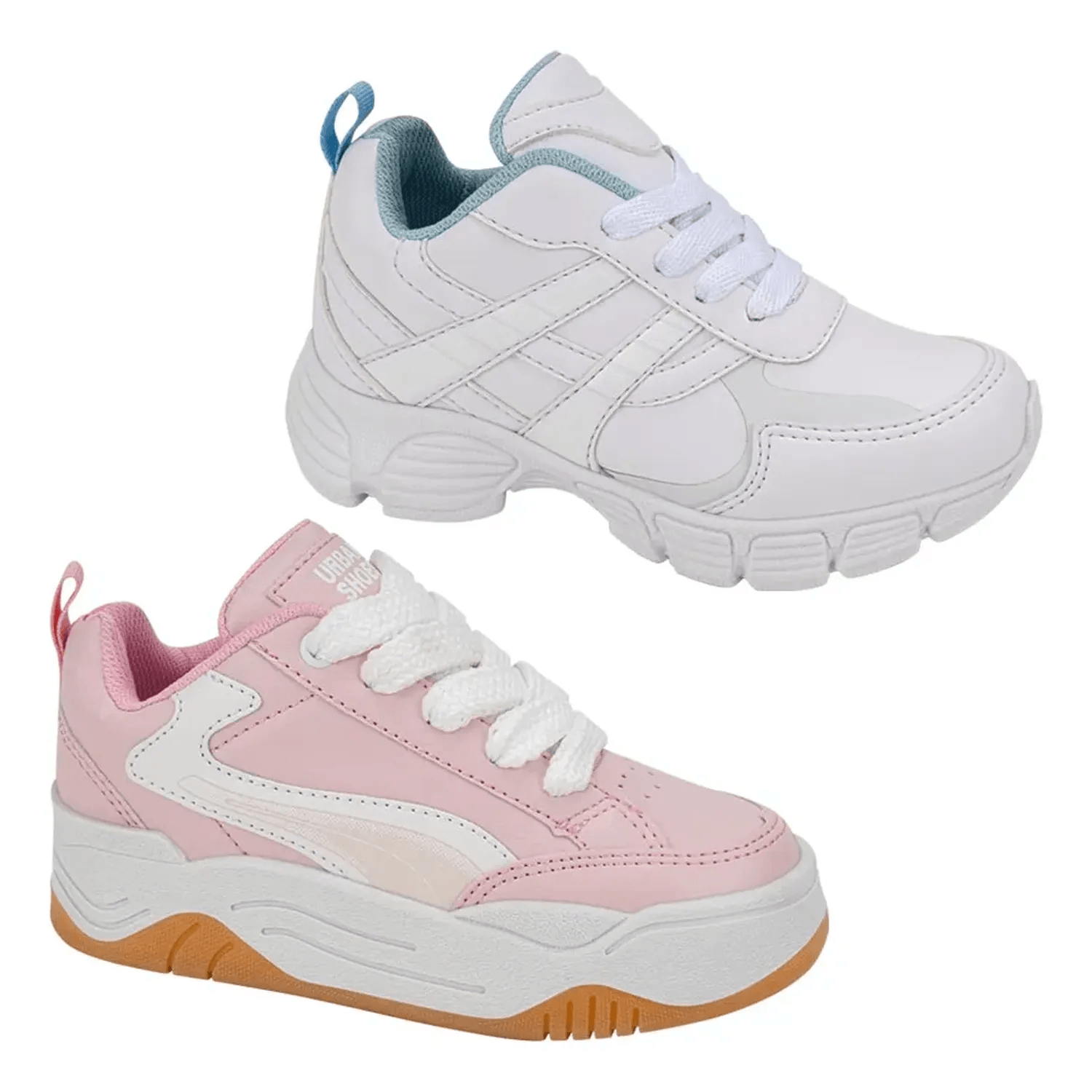 Tenis Escolar Urban Shoes Niña Kit 2 Pares Liso 1342221 — imagen 2