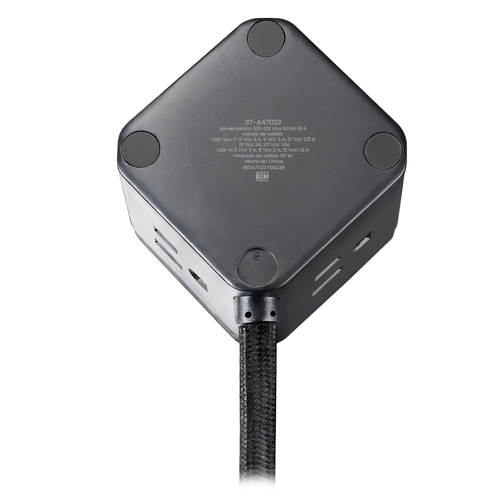 Multicontacto con extensión eléctrica STF GaN 30W USB y USB-C Carga ultra rápida — image 5