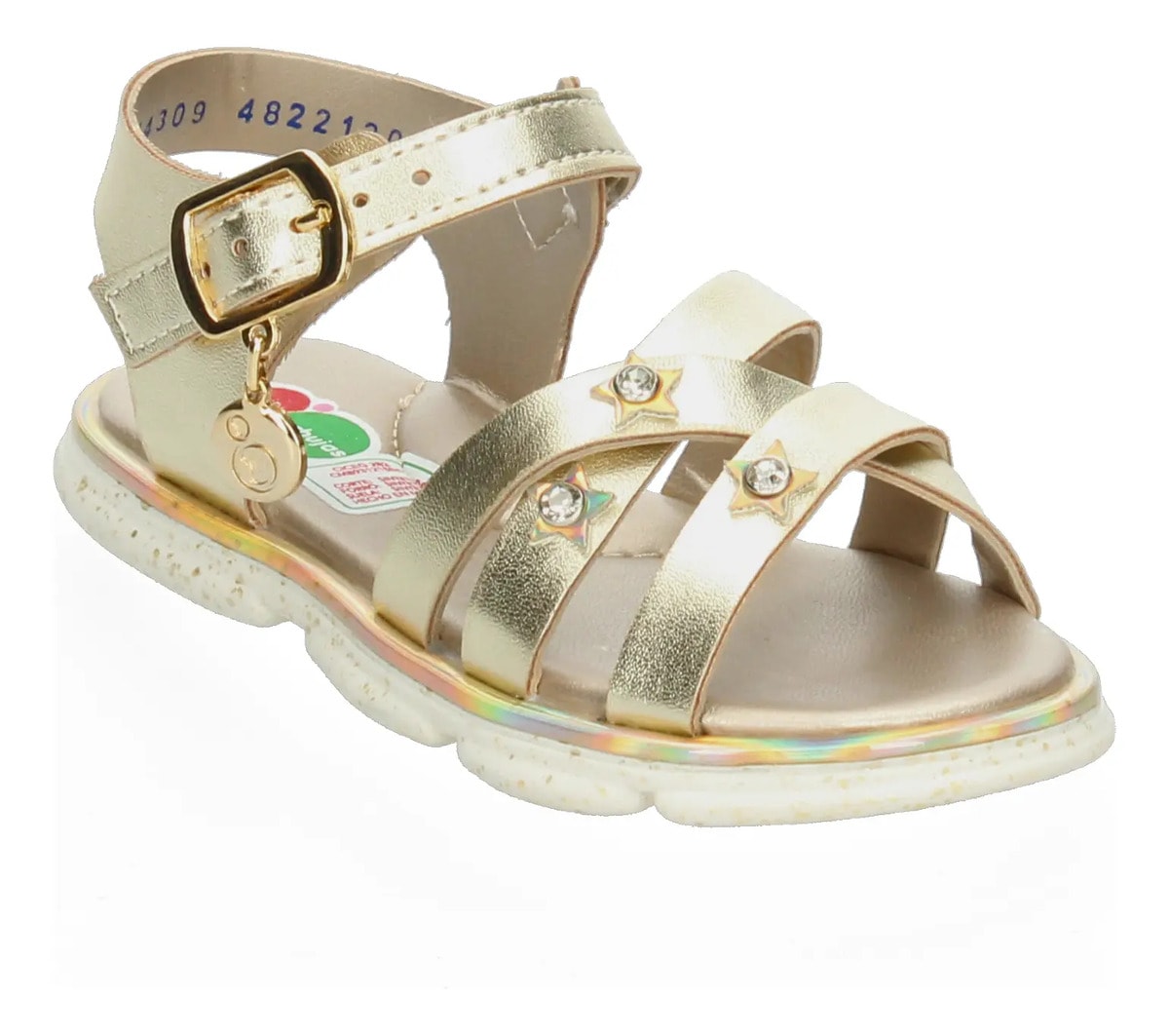 Sandalias Mini Burbujas Niña Casual Dorado Infantil T15- 22 — imagen 13