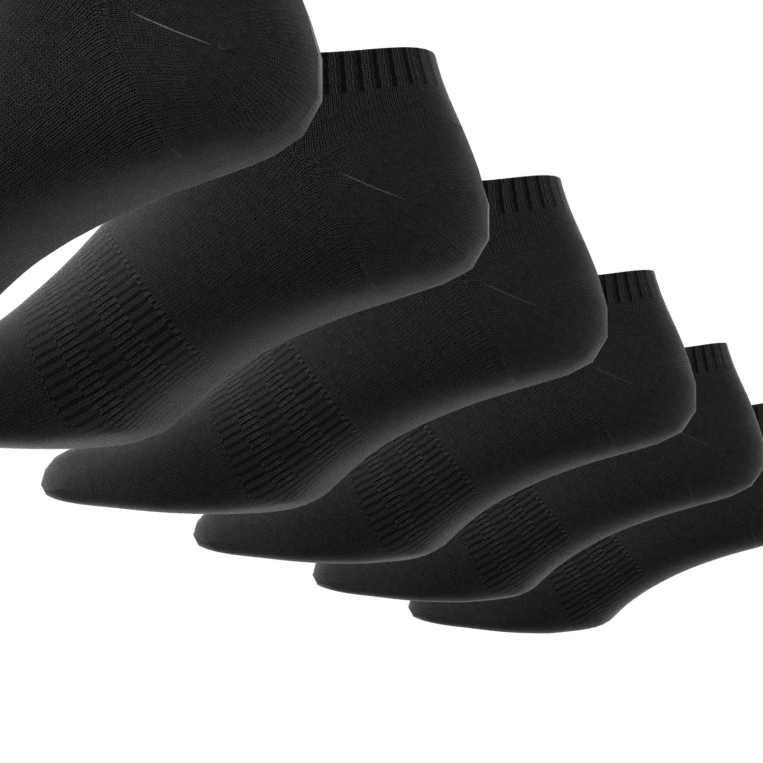 Calcetas Adidas Dama Acolchados 6 Pares Tobillo Negro Mujer — imagen 4