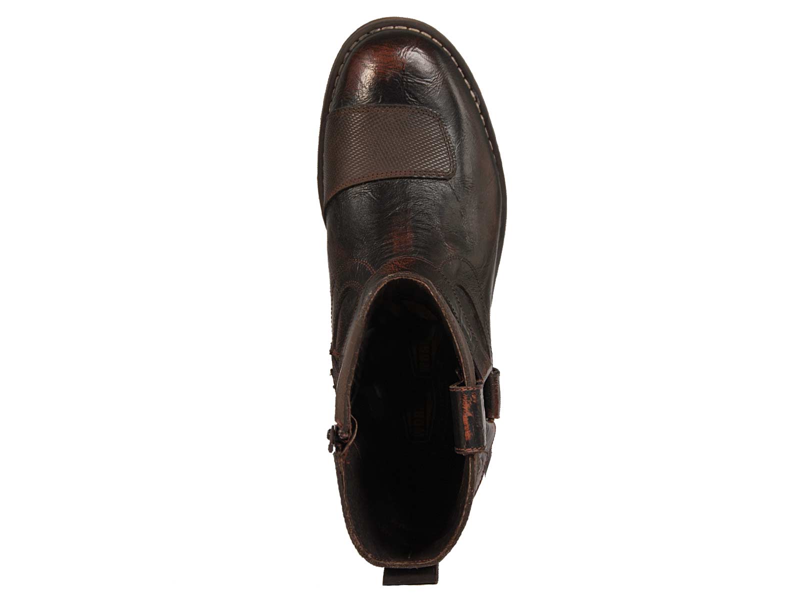 Bota hombre biker motociclista vaquera choper WKL 89740 Café — imagen 16