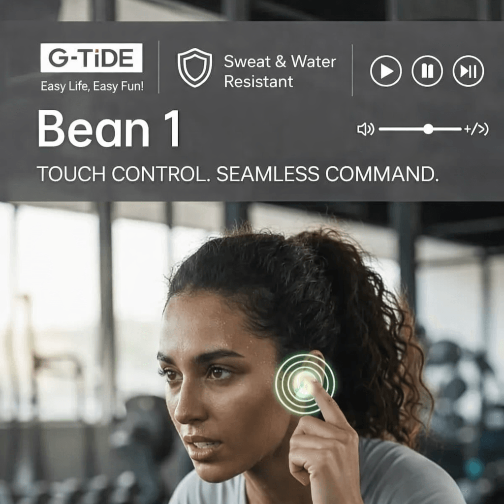 G-Tide Bean 1 Auriculares Bluetooth 5.3, Micrófono, Control Táctil y Resistencia al Sudor — imagen 5