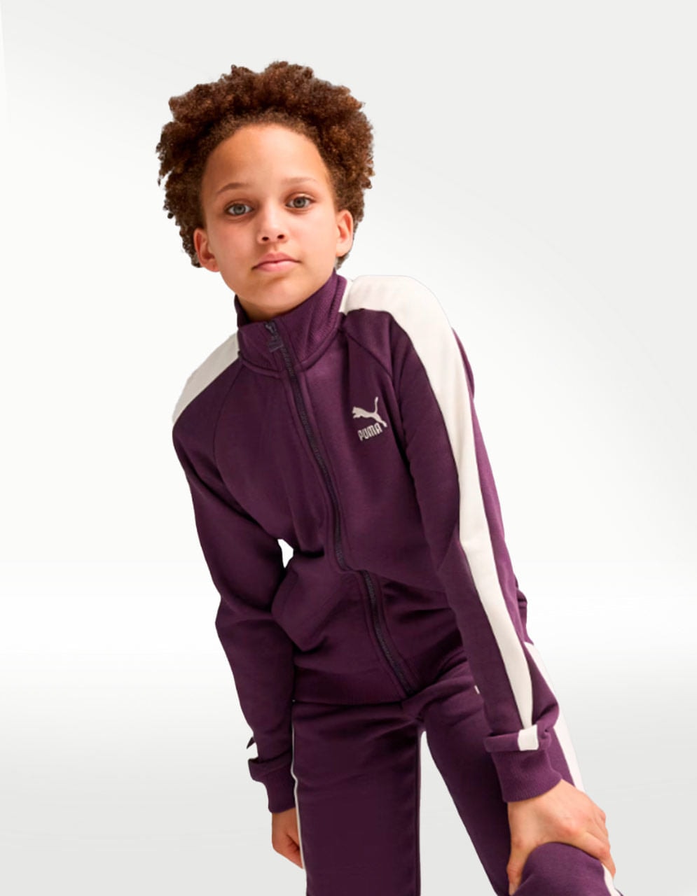 Chamarra Puma Classics T7 Track Morado - Niña — imagen 2