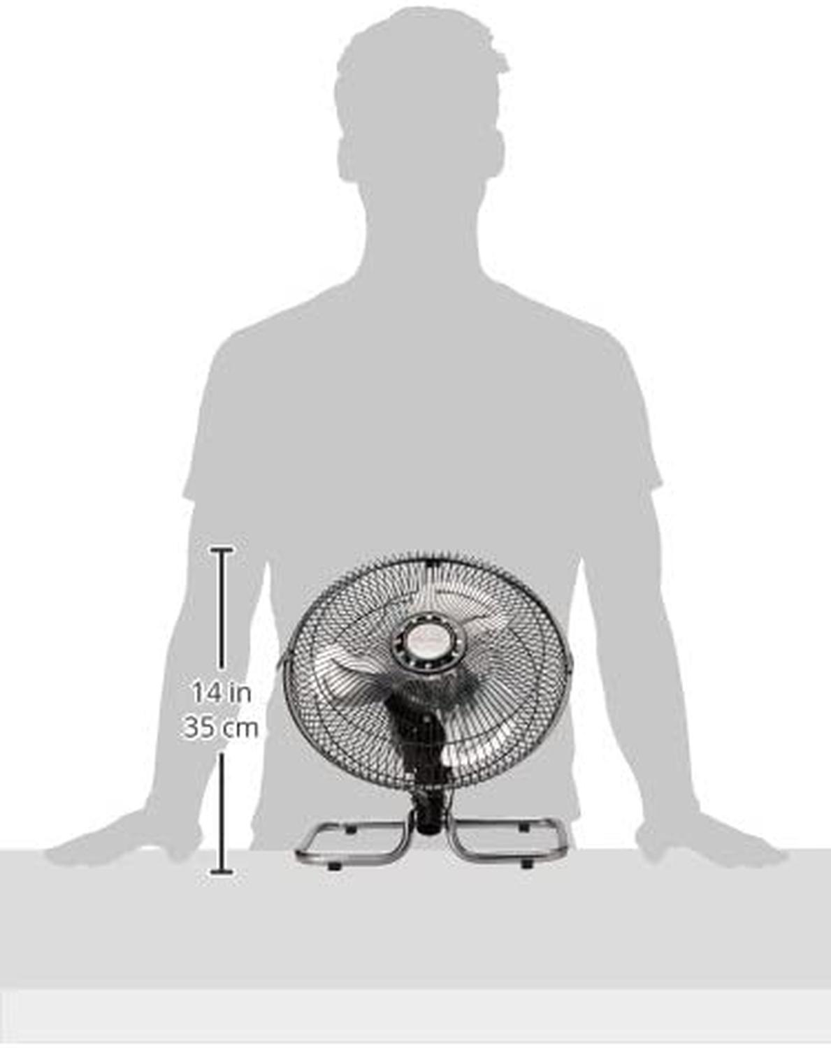 Ventilador Piso Pared Mytek 3357 10 Pulg 3 Vel Metal 25.4cm — imagen 7