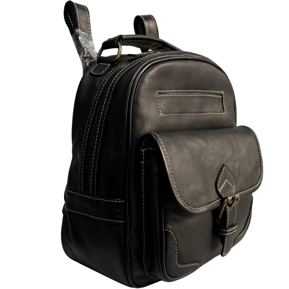 Mochila de Piel Legitima para dama bp08 resistente — imagen 4