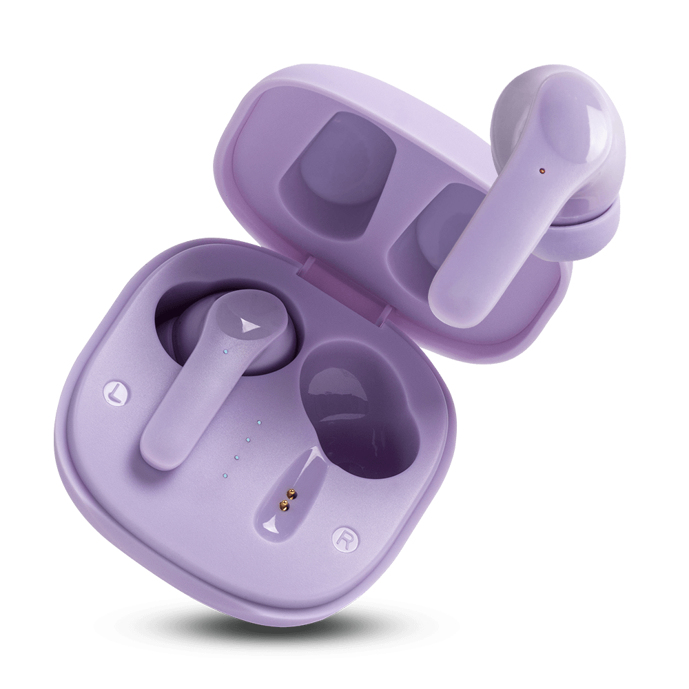 Audifonos Inalámbricos Tws Neo STF 15hrs Uso ANC Morado — imagen 2
