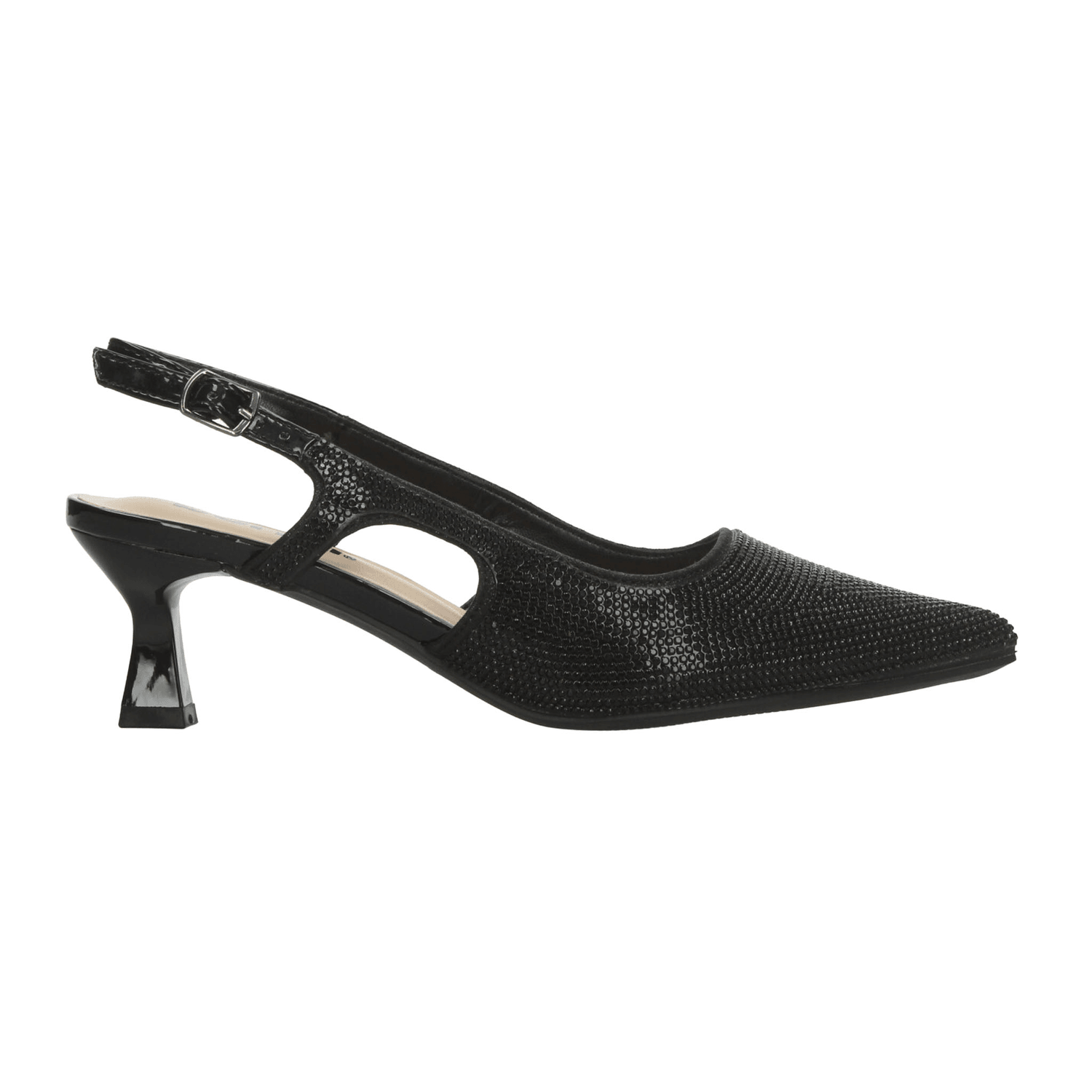 Zapatillas Berlin Dama Negro Fiesta Formal Slingback Mujer — imagen 2