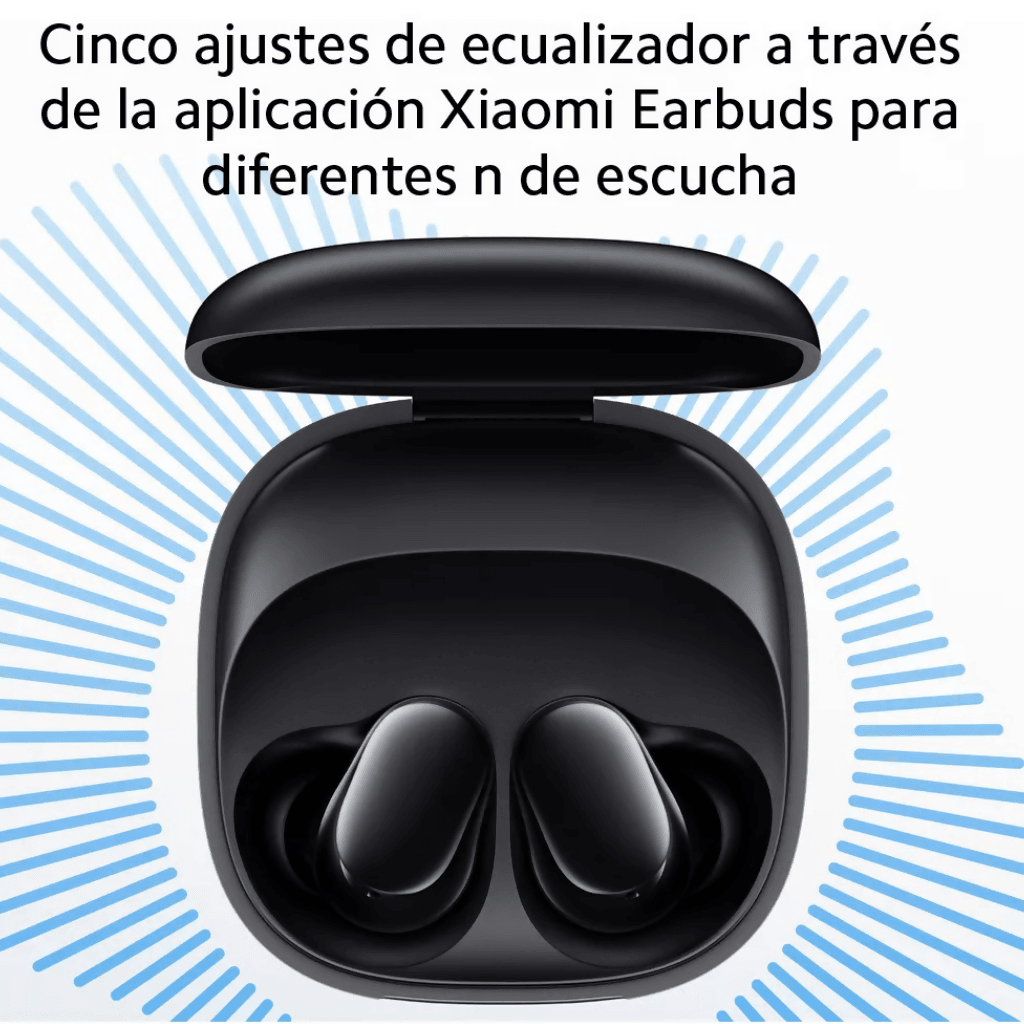 Audífonos Xiaomi redmi buds 6 play bluetooth. + Smartwatch Filwans GTS MINI AZUL. — imagen 3