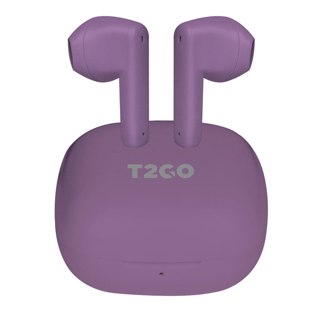 Audífonos Inalámbricos Tws Sonum T2GO 3hrs Uso Micrófono Lila — imagen 2