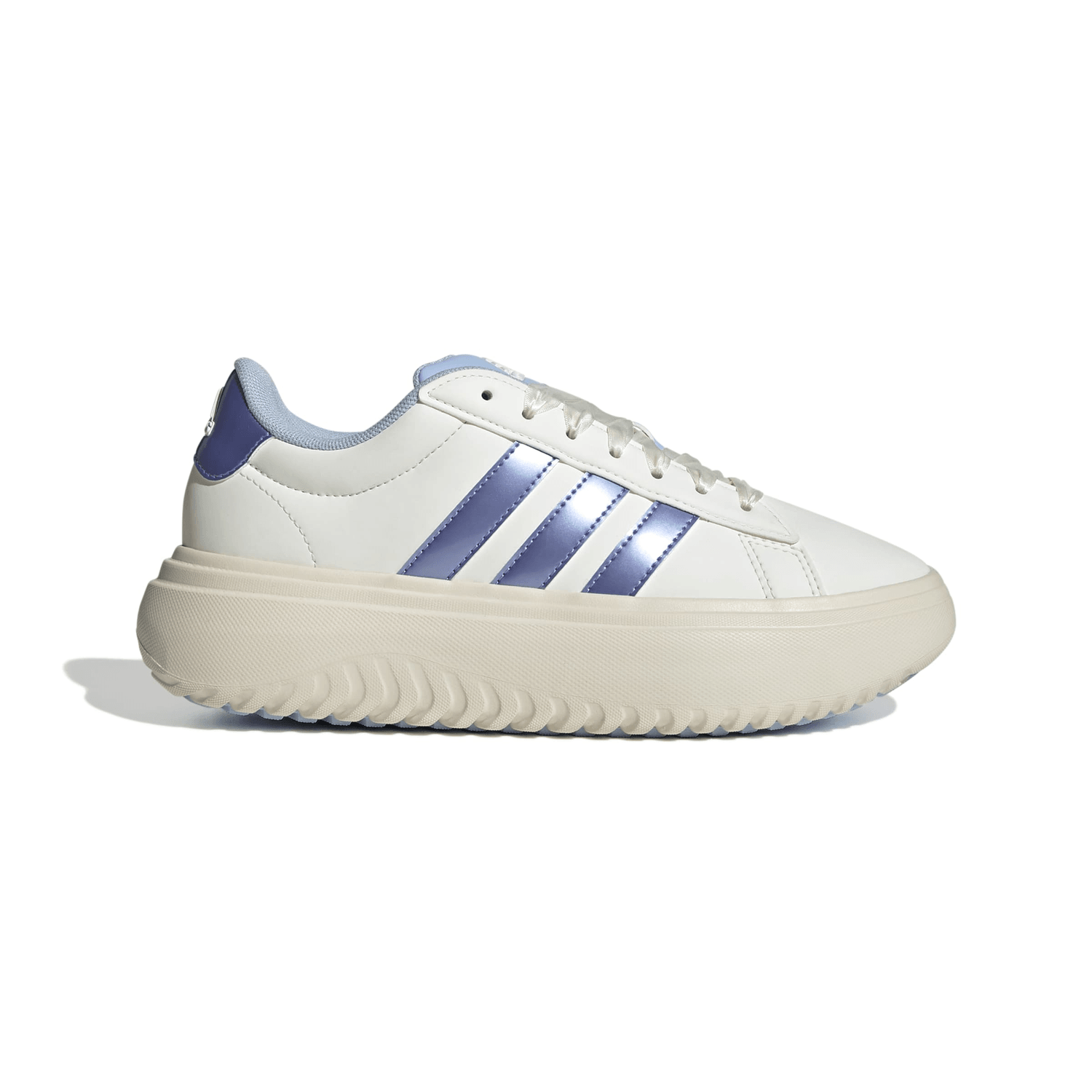 Tenis Adidas Grand Cour Dama Off White Plaforma Para Mujer — imagen 2