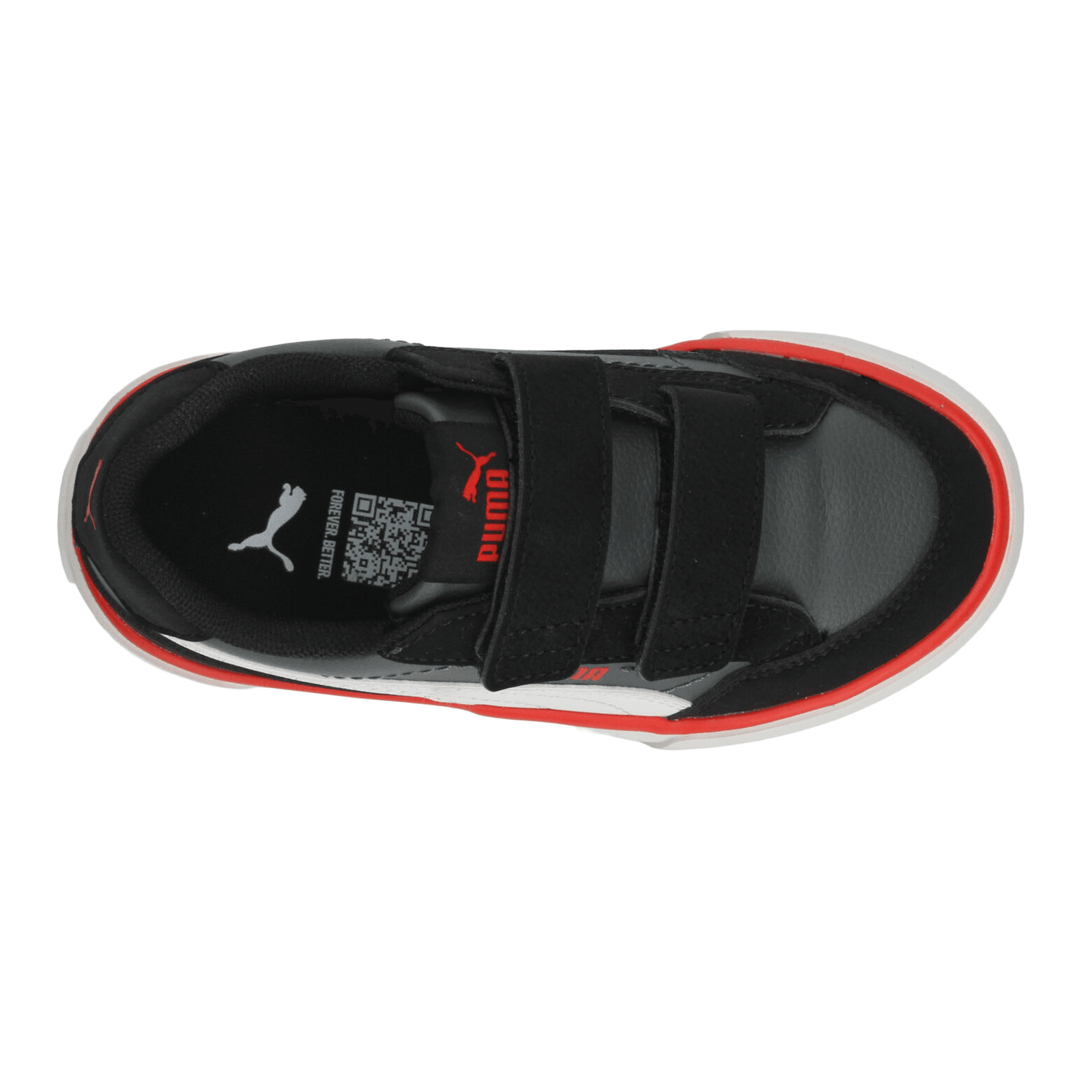 Tenis Puma Court Classic Niño Negro Casual Infantil T16-22 — imagen 9