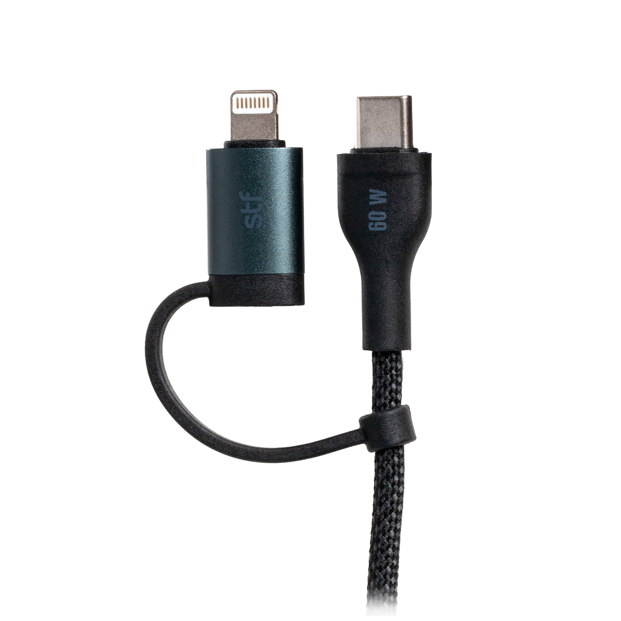 Cable 4 en 1 Tipo C/USB a Tipo C/Lightning 60W Carga Rápida 1.8m — imagen 4