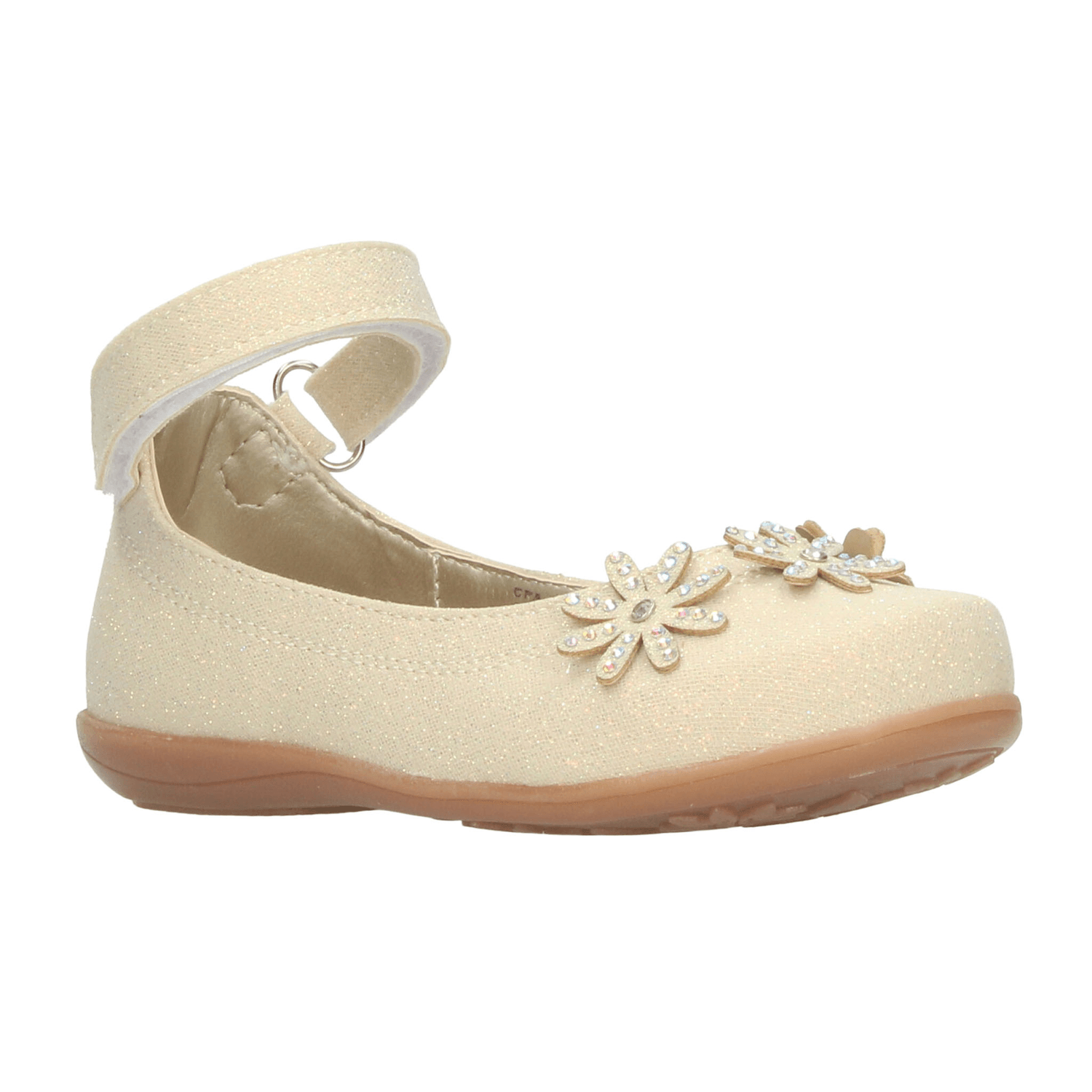 Flat Paressi Niña Casual Cinta Adhesiva Beige Infantil T15-18 — imagen 2