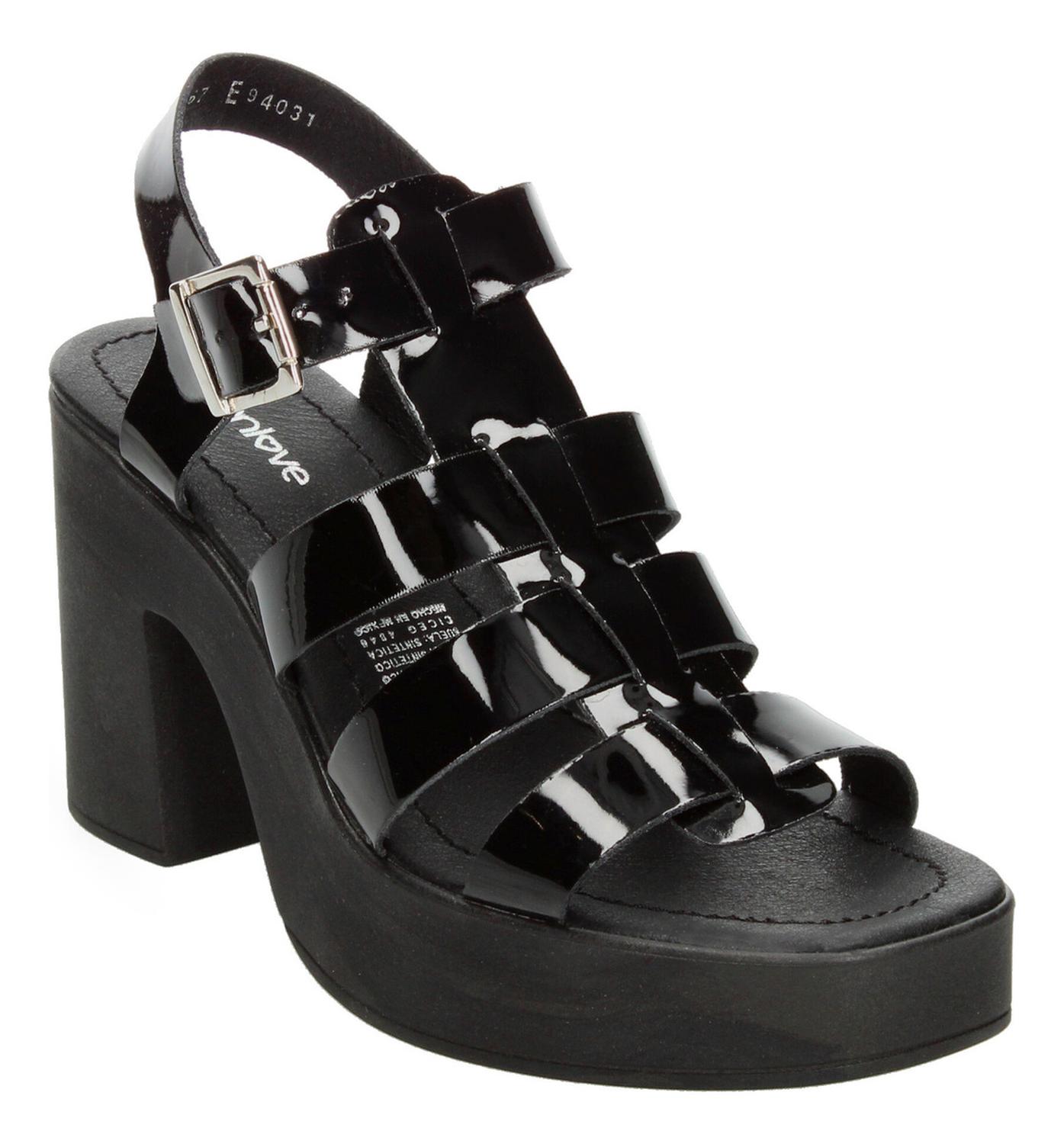 Sandalias Dama Green Love Negro Casual Mujer — imagen 5