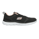 Tenis Skechers Summits Dama Deportivo Cintas Negro Mujer