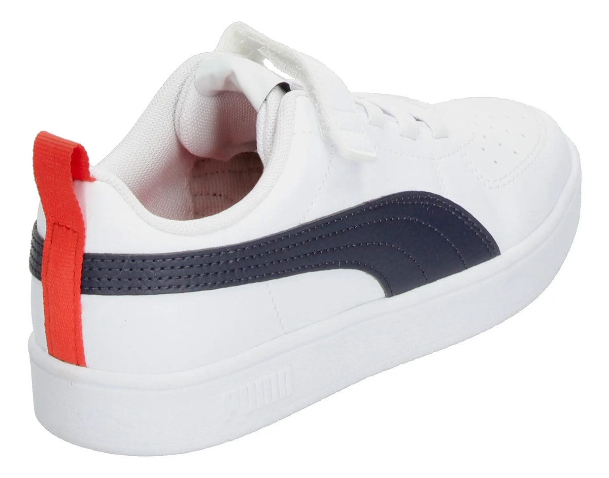 Tenis Puma Rickie Niño Casual Blanco Infantil T16-22 — imagen 12