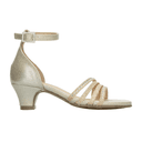 Sandalias Tropicana Niña Tacón 4cm Casual Dorado Juvenil T22-26