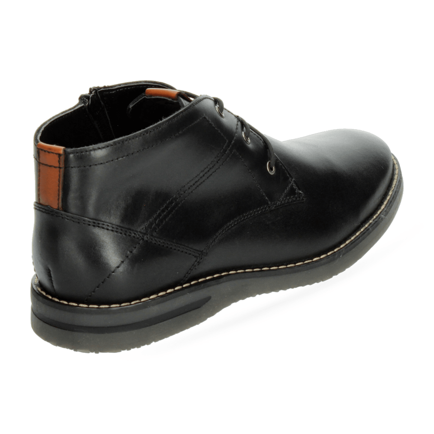 Bota Gino Cherruti Hombre Cintas Casual Negro Caballero — imagen 3