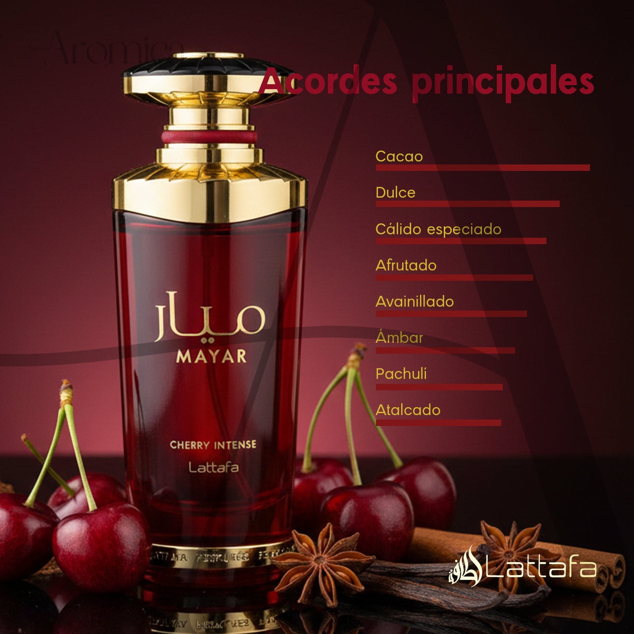 Perfume Árabe Lattafa Mayar Cherry Intense Eau de Parfum 100 ml — imagen 4