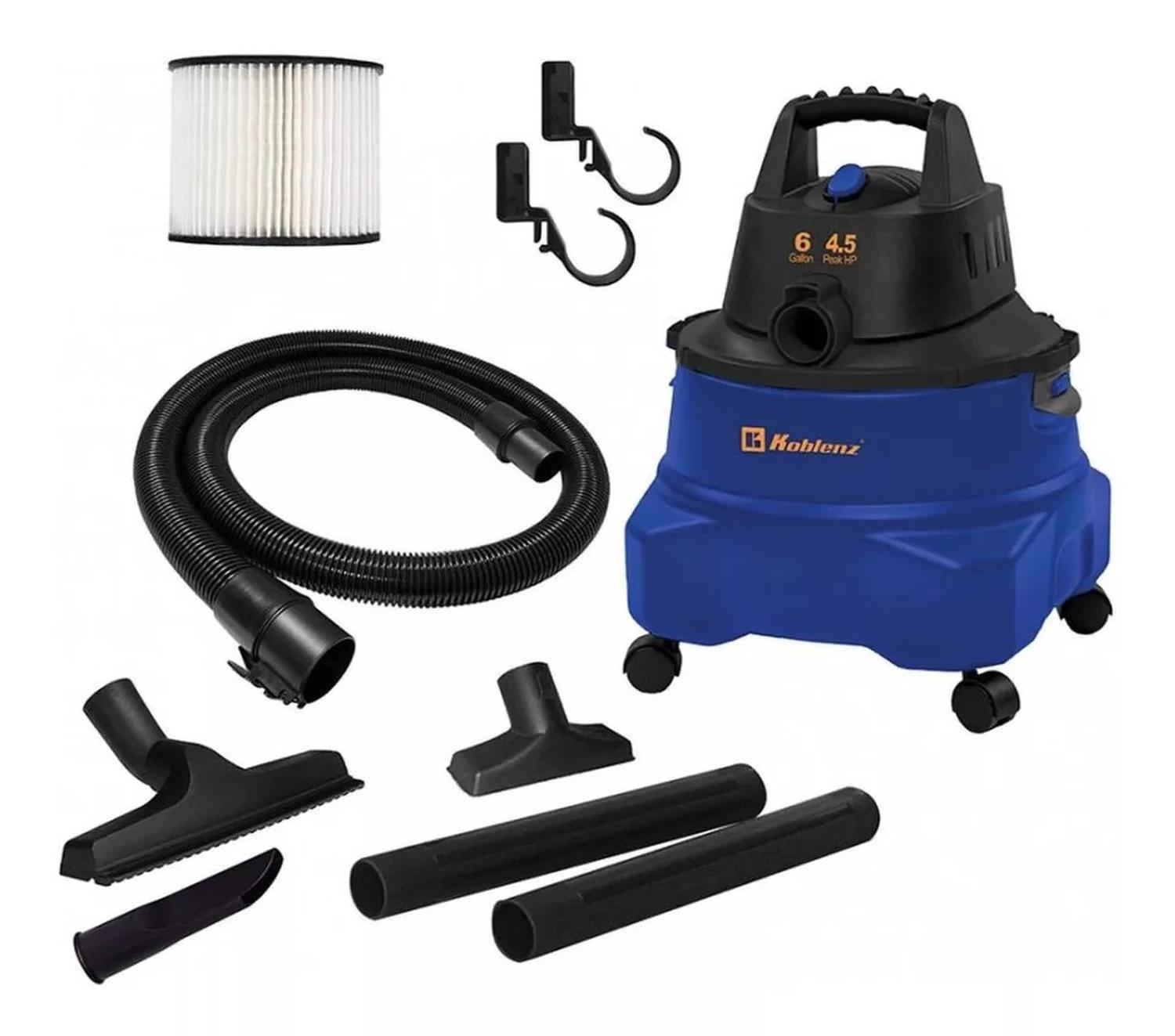 ASPIRADORA KOBLENZ WD-6 SECO Y MOJADO CAP 6 GAL 4.5HP — imagen 3