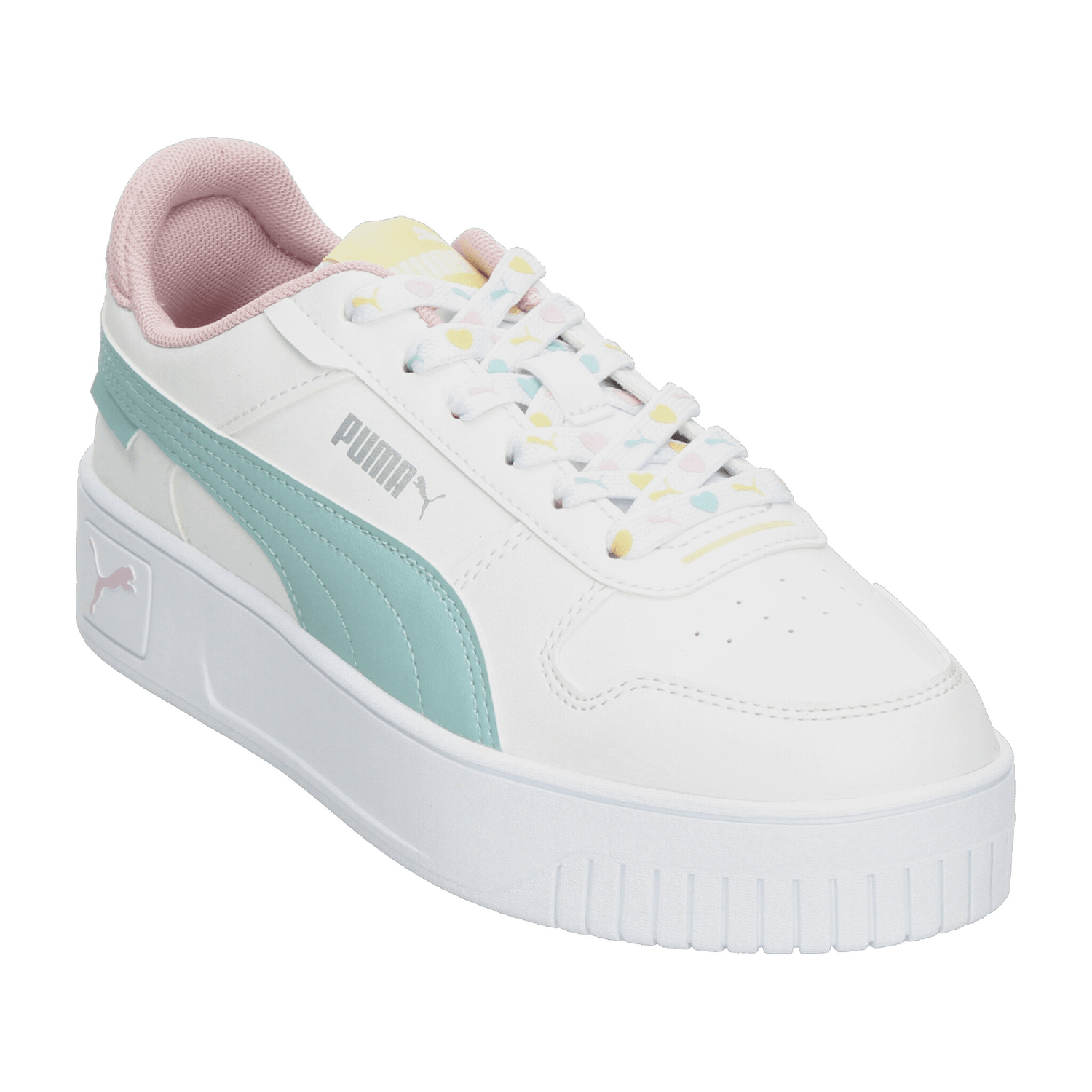 Tenis Puma Carina Street Lacey Jr Niña Casual Blanco Infantil T22-25 — imagen 4