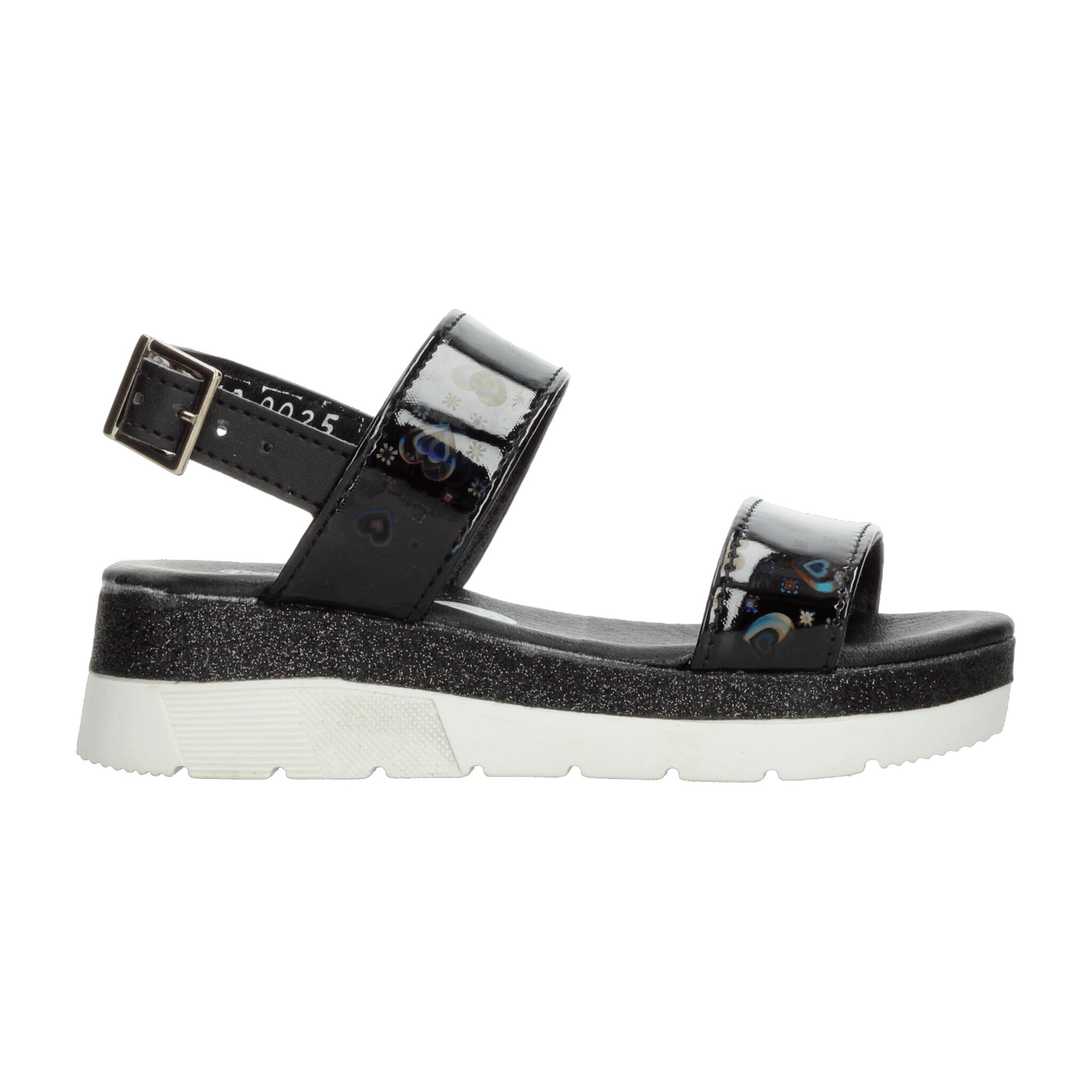 Sandalias Minipapos Niña Casual Negro Infantil T18-22 — imagen 1