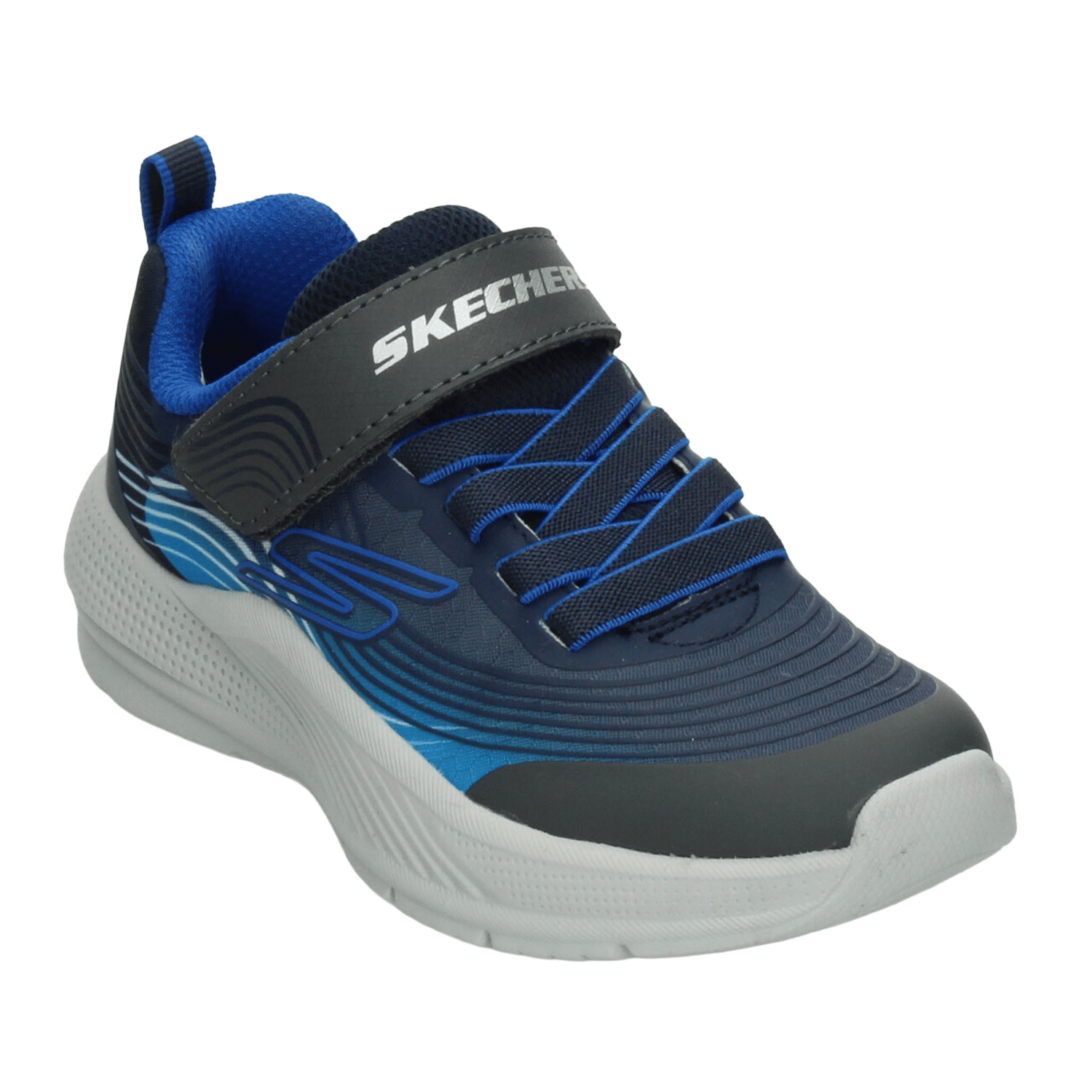 Tenis Skechers Microspec Advance Niño Deportivo Azul Infantil T17-22 — imagen 4