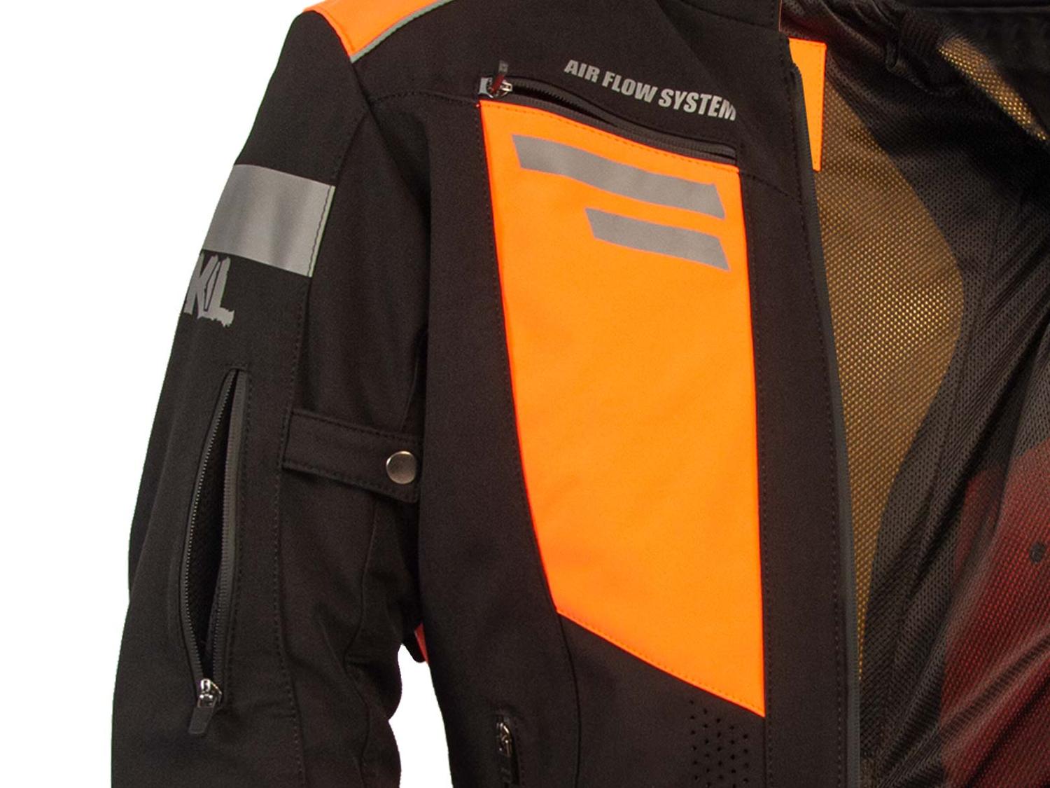 Chamarra moto hombre biker impermeable proteccion WKL 85-NNA — imagen 7