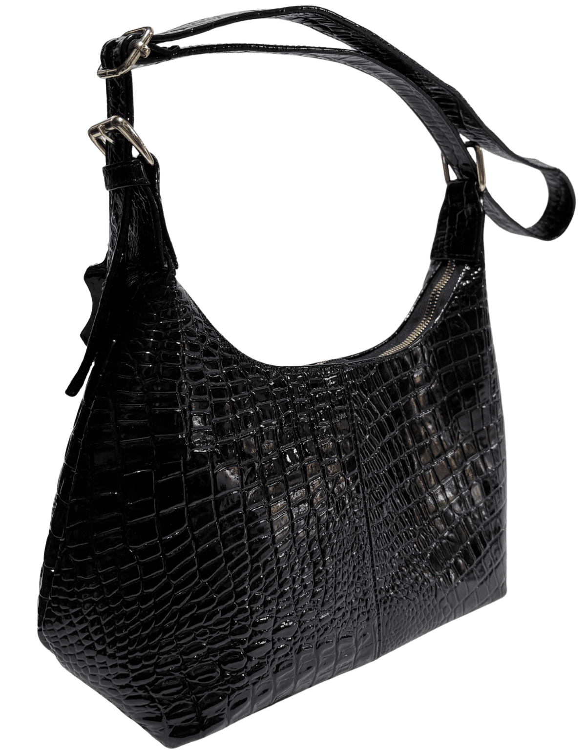 Bolsa De Piel Charol Para Dama Karol Elegante Y Juvenil Asa Larga — imagen 4