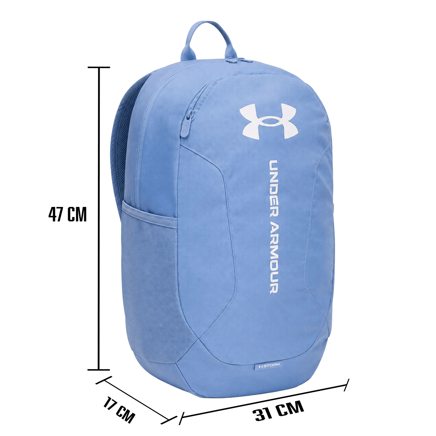 Mochila Under Armour Hustle Lite Azul Para Laptop Escolar Unisex 24L — imagen 6