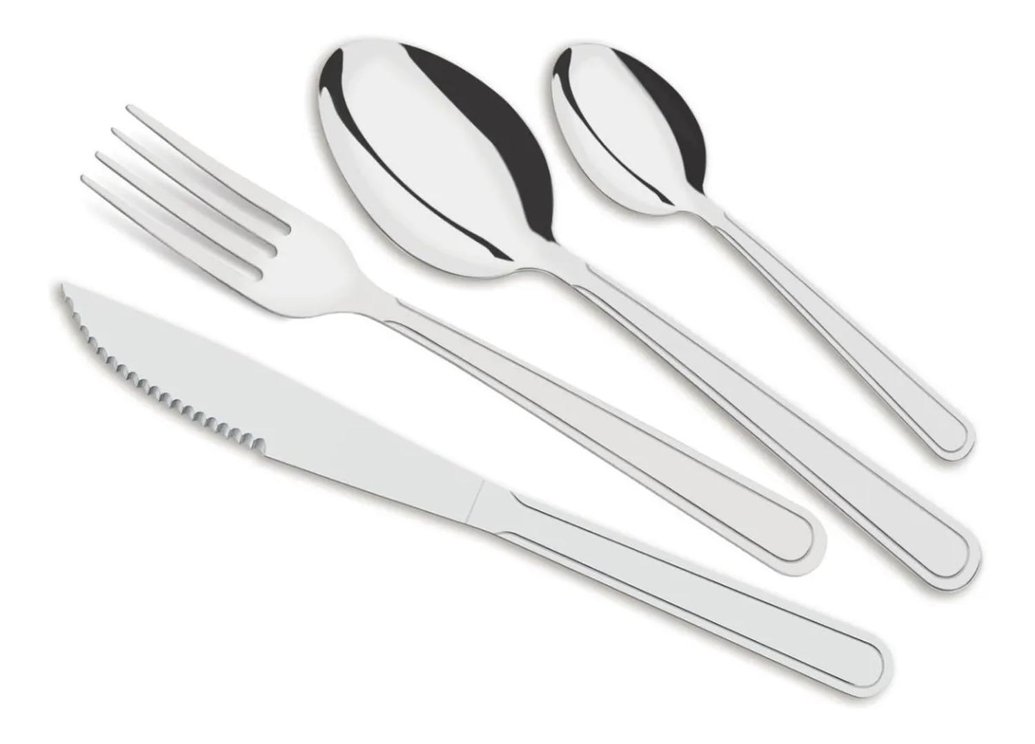 Juego De Cubiertos Buzios 24 Piezas Acero Inox Tramontina — imagen 5