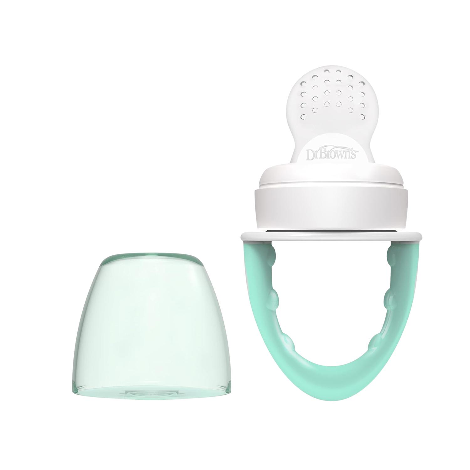 Alimentador De Silicona Dr Browns Fresh Firsts 4m+ Color Menta — imagen 1