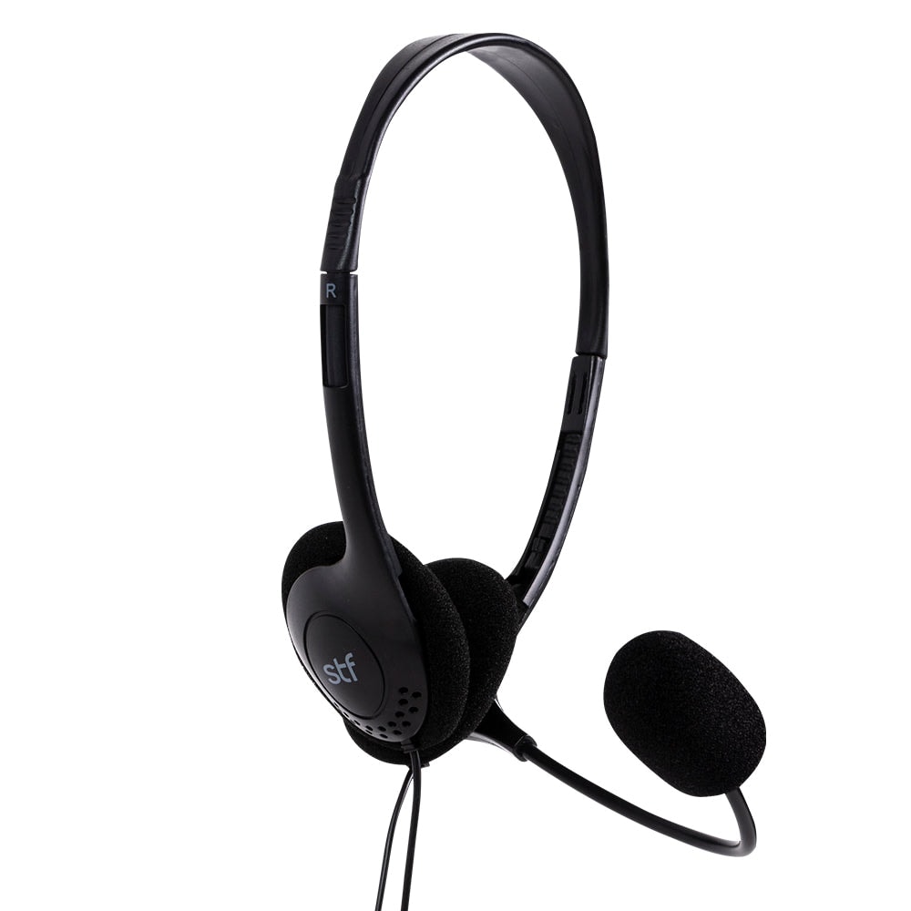 Audífono Alámbrico On-ear STF Lite Para computadora, Micrófono — imagen 2