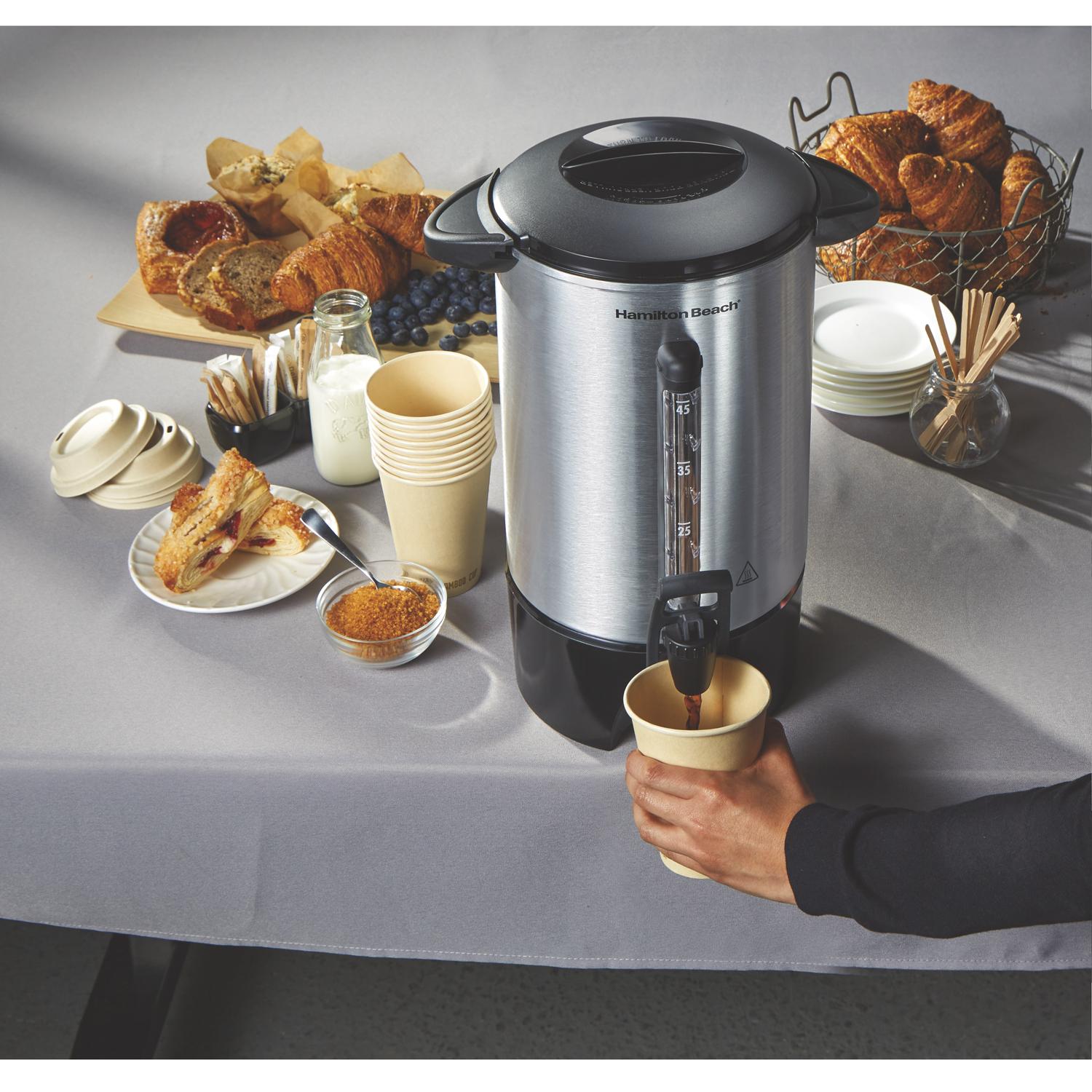 Cafetera Percoladora Hamilton Beach 40520R 45Tz Inox — imagen 6