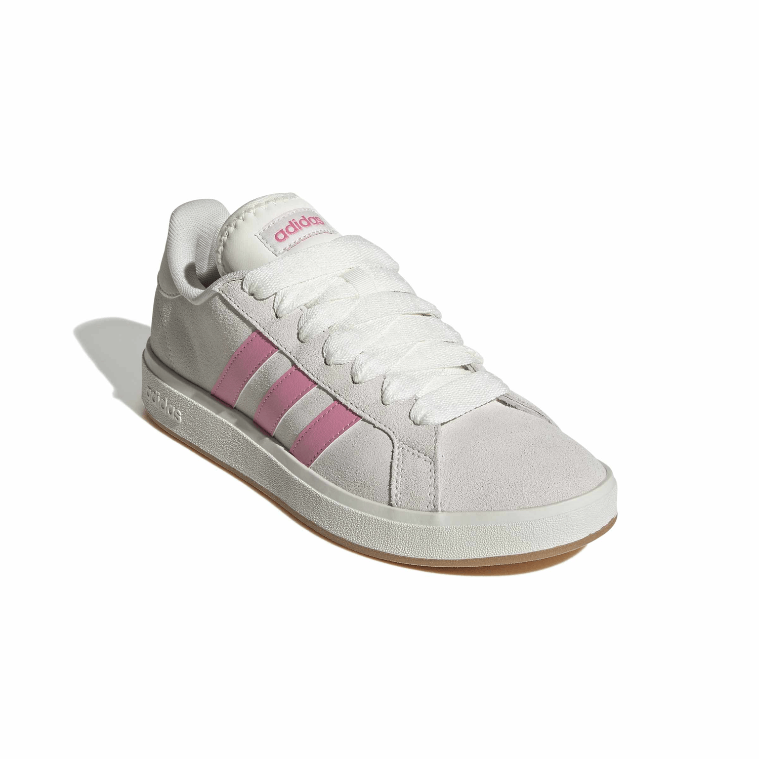 Tenis Dama Adidas Grand Court Gris Casual Mujer — imagen 3