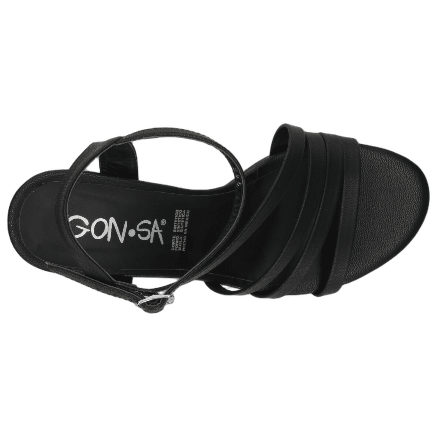 Sandalias Gonsa Dama Fiesta Negro Mujer — imagen 8